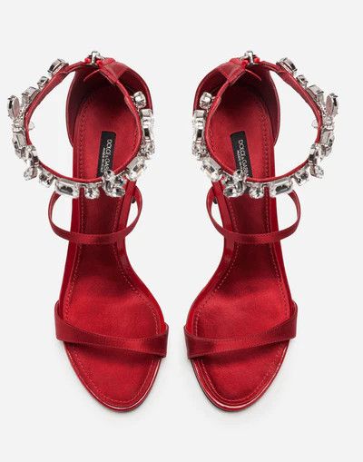 Dolce & Gabbana o1y0925 Ankle Strap Sandals in Red Size US 9.5 / IT 39.5 - 3 Thumbnail