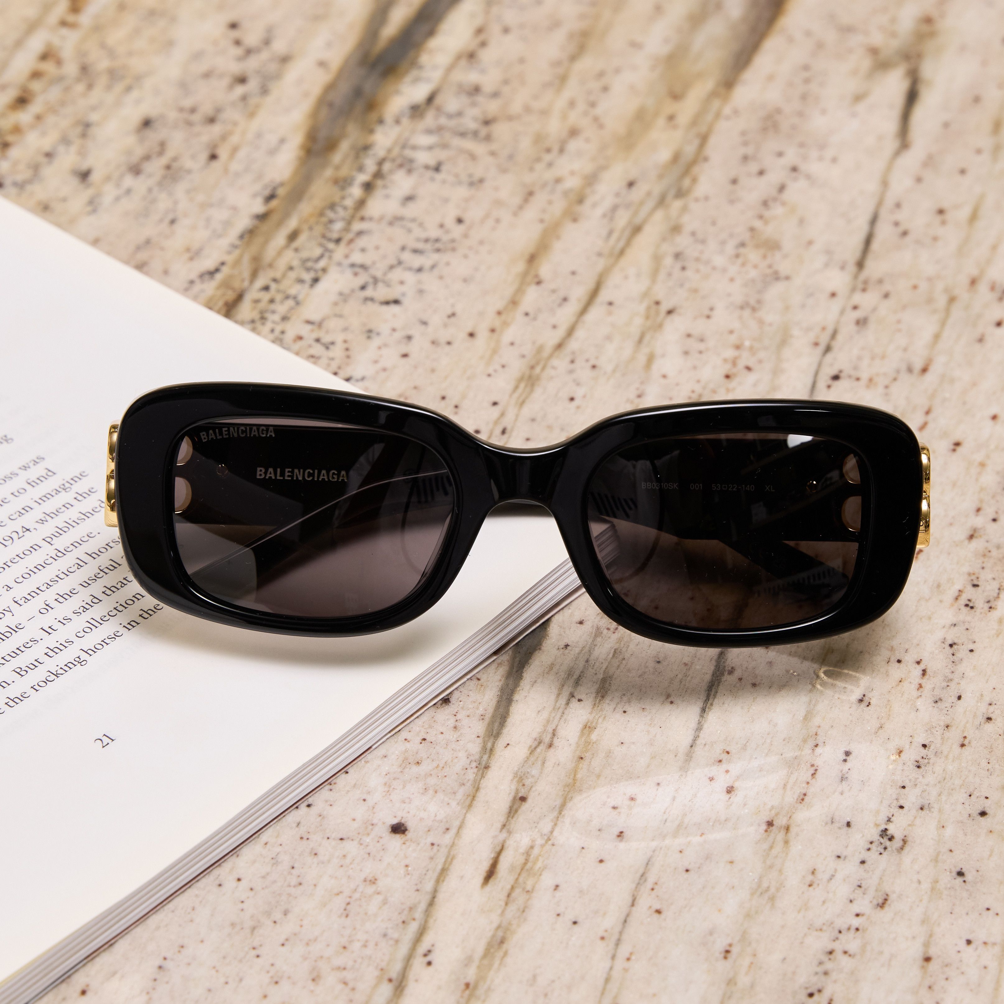 Balenciaga BALENCIAGA BB0310SK 001 Sunglasses BLACK Size ONE SIZE - 2 Thumbnail