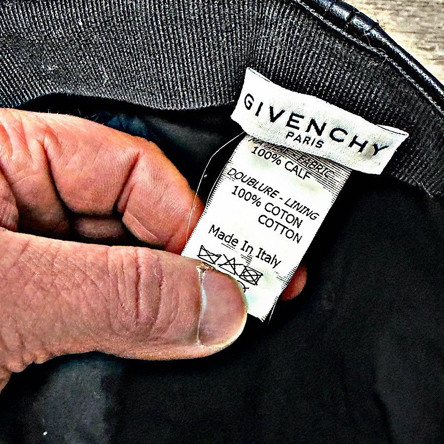 Givenchy Authentic Givenchy Black Leather Logo Cap Size ONE SIZE - 4 Thumbnail