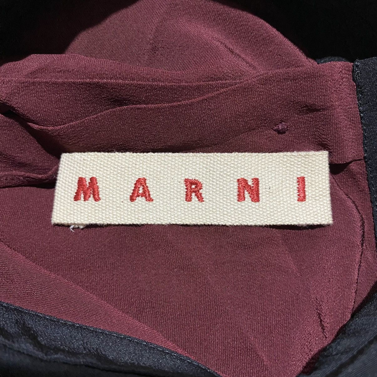 Marni Marni Long Blouses Silk Maroon Size M / US 6-8 / IT 42-44 - 4 Thumbnail