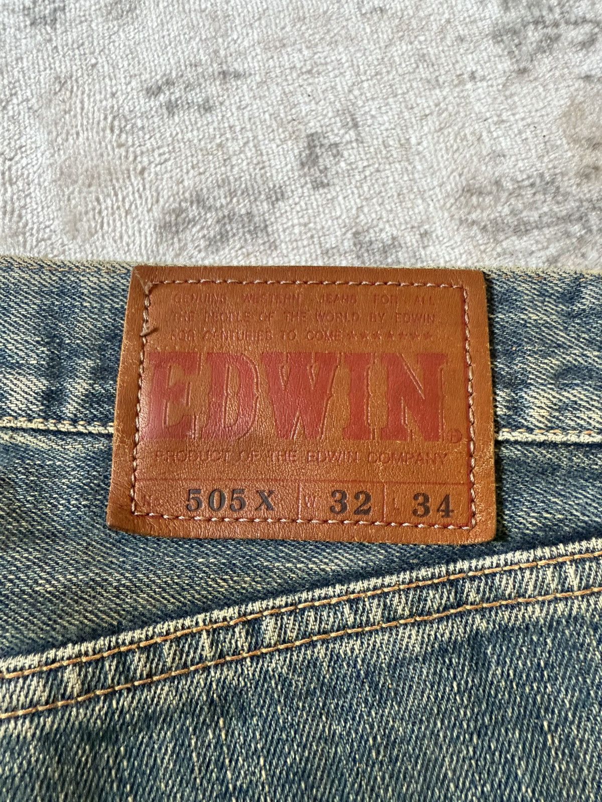 Kapital Vintage Edwin 505 Earthy Mud Wash Selvedge Loose Jeans Size US 32 / EU 48 - 21 Thumbnail