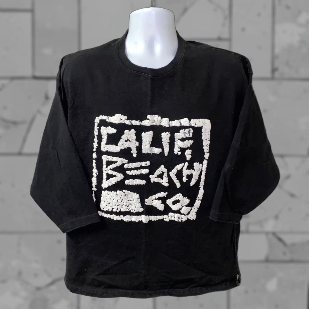 Vintage California Beach Mens T-Shirt XL Black Short Sleeve Cotton California Theme Size US XL / EU 56 / 4 - 1 Thumbnail