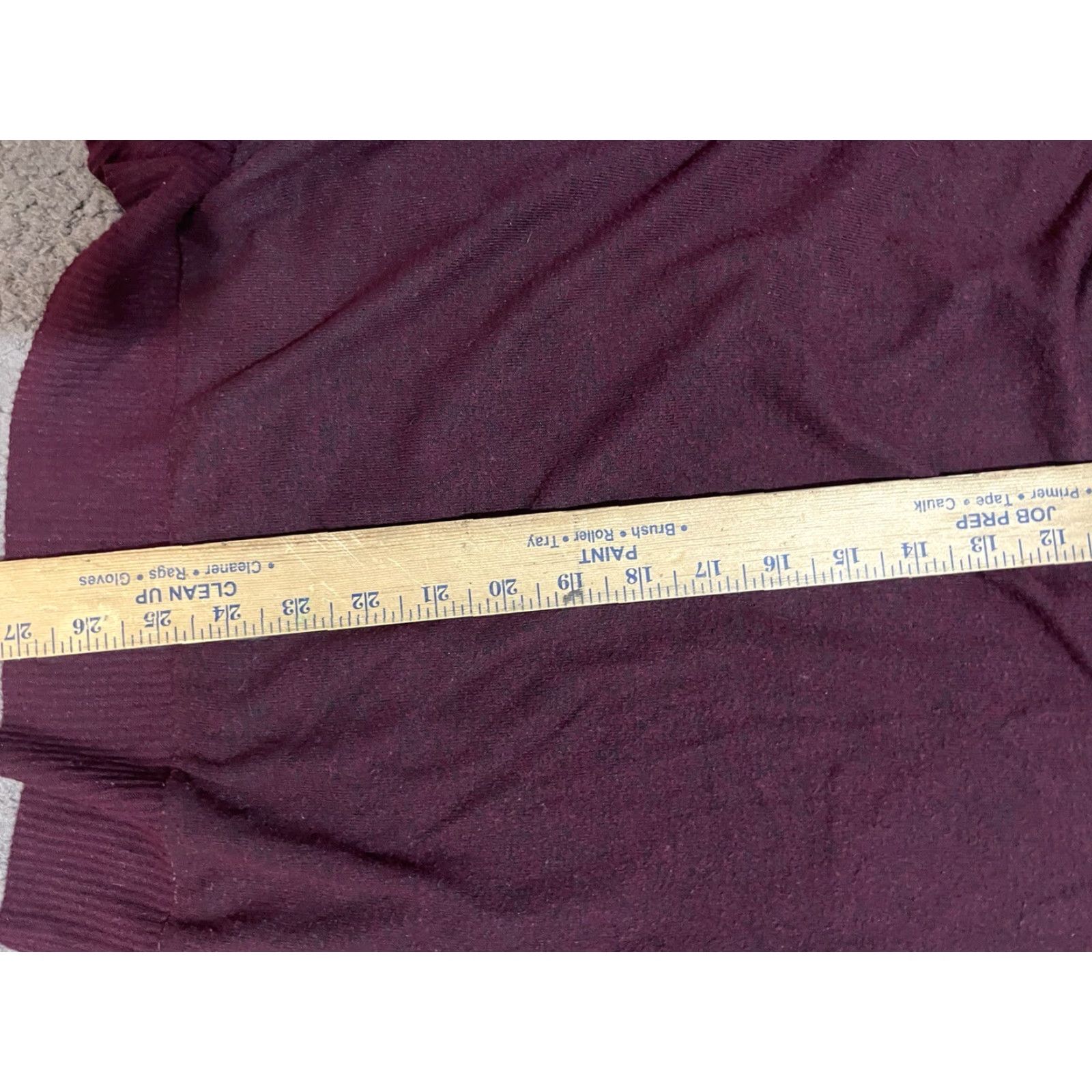 Lucky Brand Lucky Brand Women Sweater Small Oversized Long Sleeve V Neck Pullover Burgundy Size S / US 4 / IT 40 - 5 Thumbnail