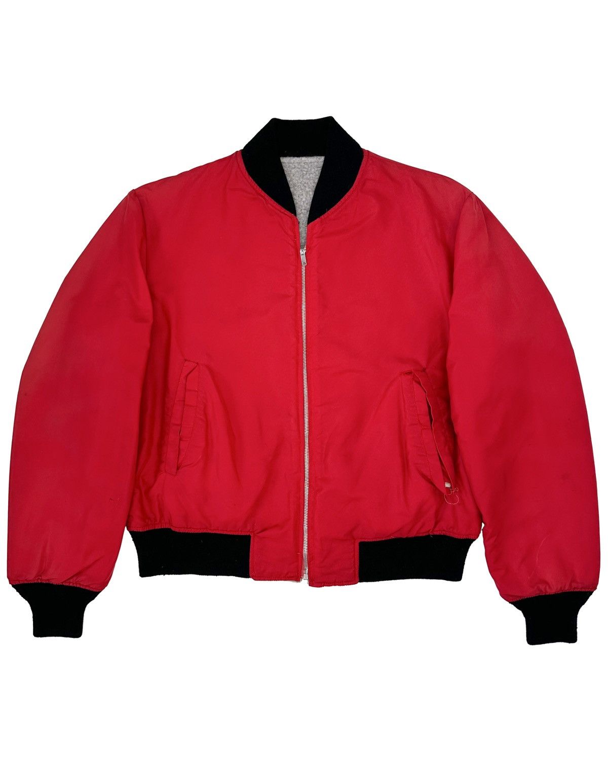 McGregor × Vintage 50s McGregor Reversible Nylon Fleece Bomber Jacket Size US L / EU 52-54 / 3 - 1 Thumbnail