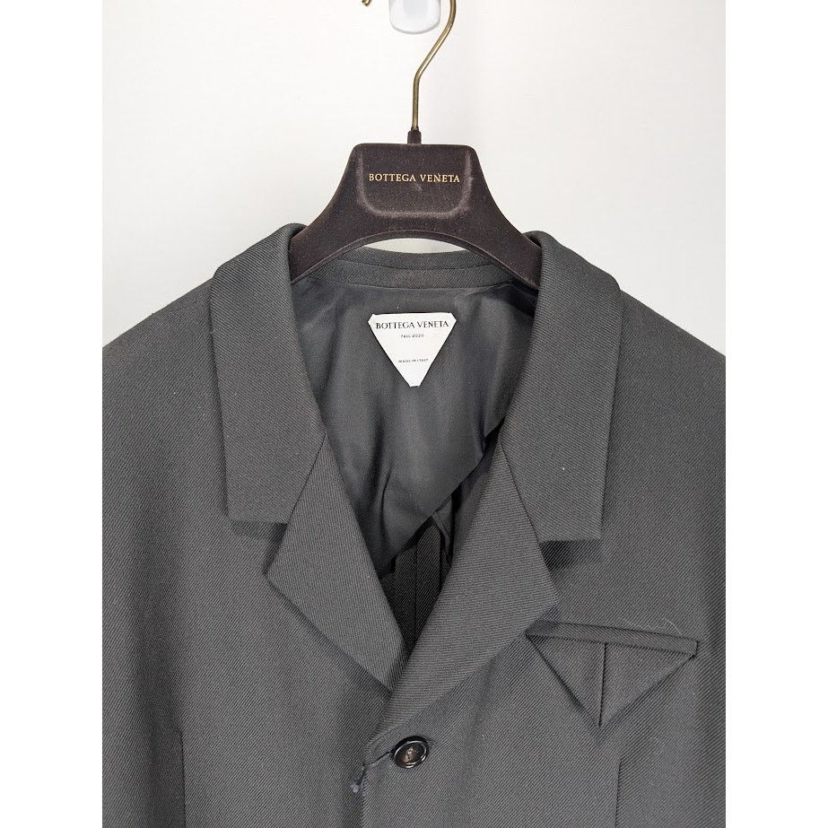 Bottega Veneta o1rshd1 Tech Wool Twill Jacket in Black Size US M / EU 48-50 / 2 - 3 Thumbnail