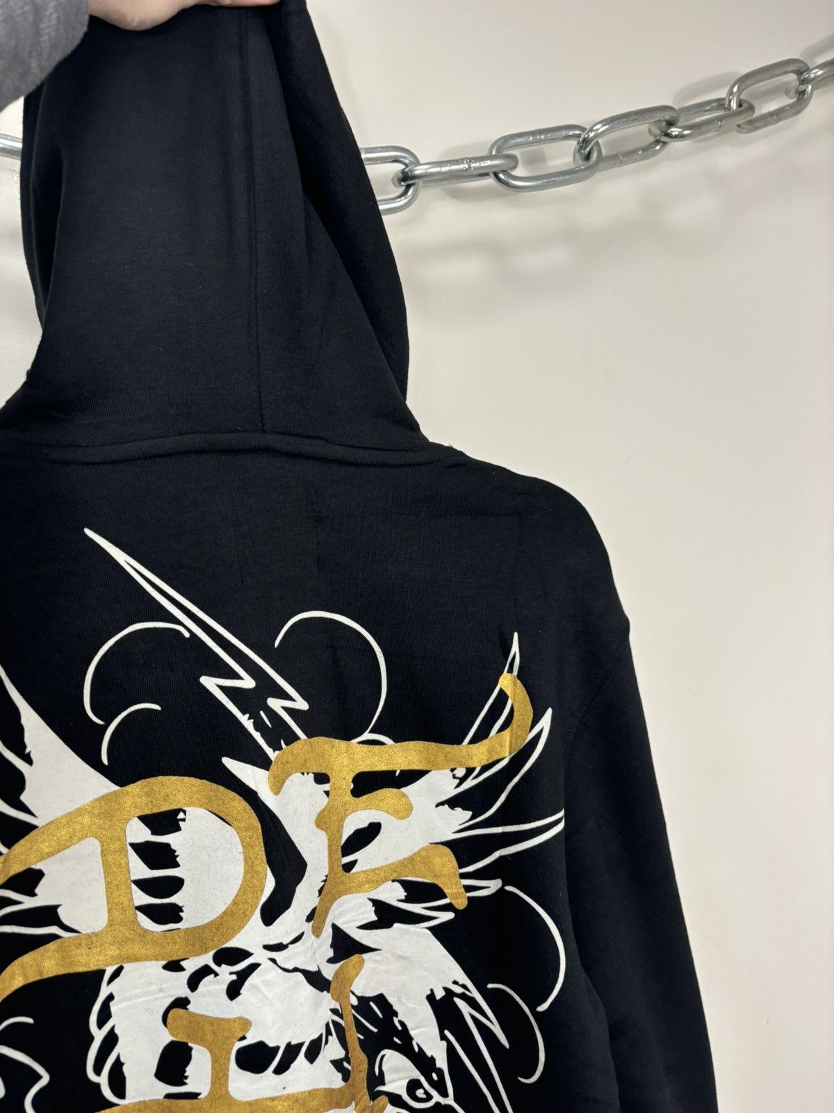 Ed Hardy Ed Hardy Tattoo Skull Black Big Logo NEW Y2K Hype Hoodie Size US S / EU 44-46 / 1 - 17 Thumbnail