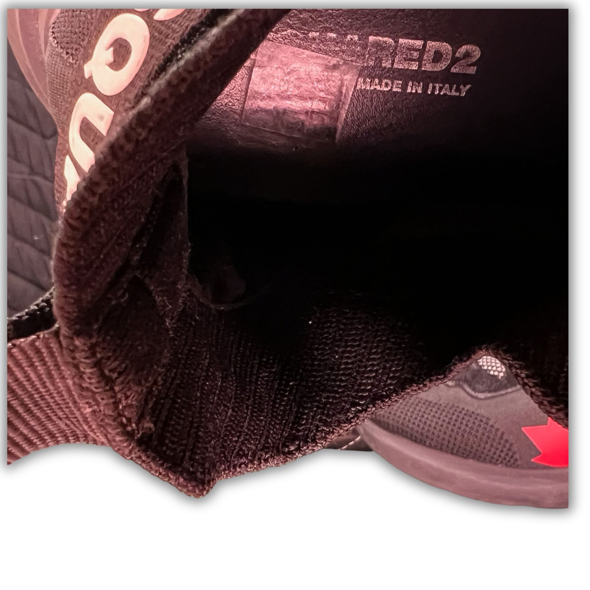 Dsquared2 Dsquared2 Speedster Low-Top Sneakers Size 9 Black/Red Made I Size US 9 / EU 42 - 9 Thumbnail