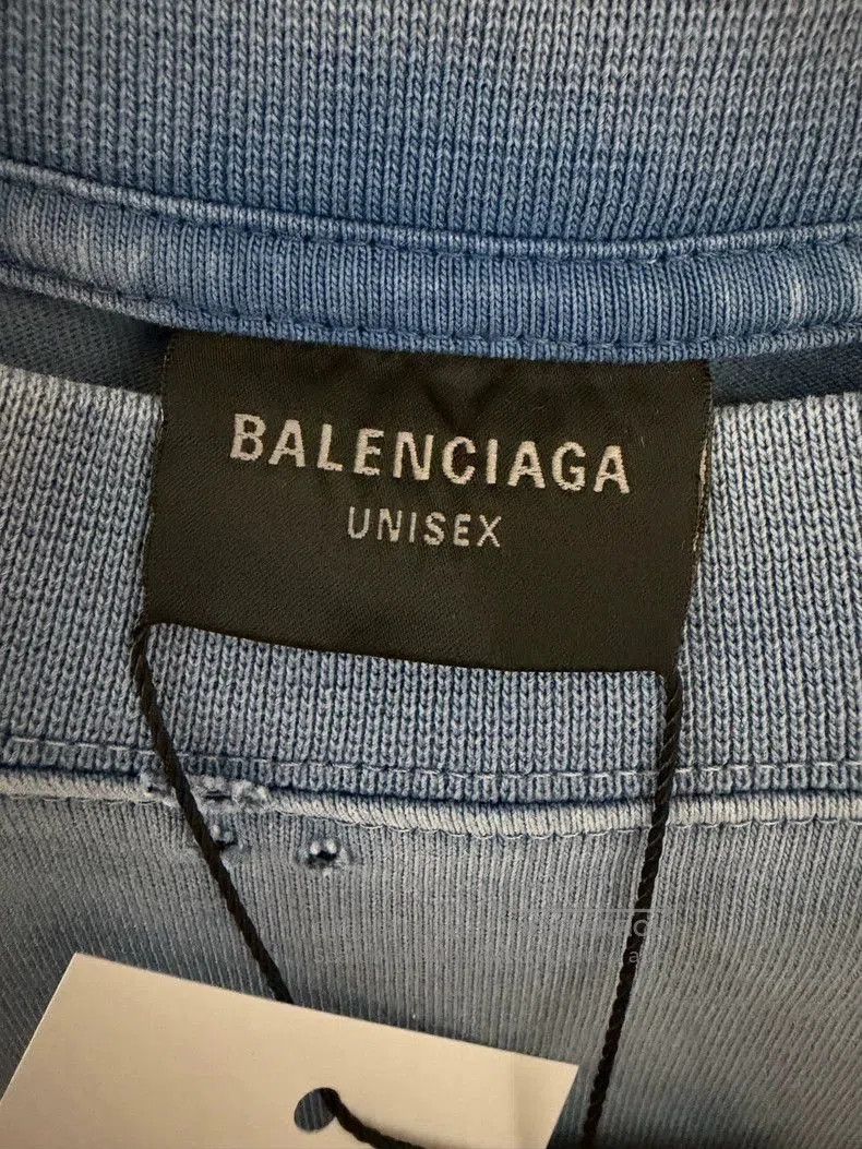 Balenciaga Balenciaga Blue Tape Short Sleeve Tee. Size US L / EU 52-54 / 3 - 3 Thumbnail