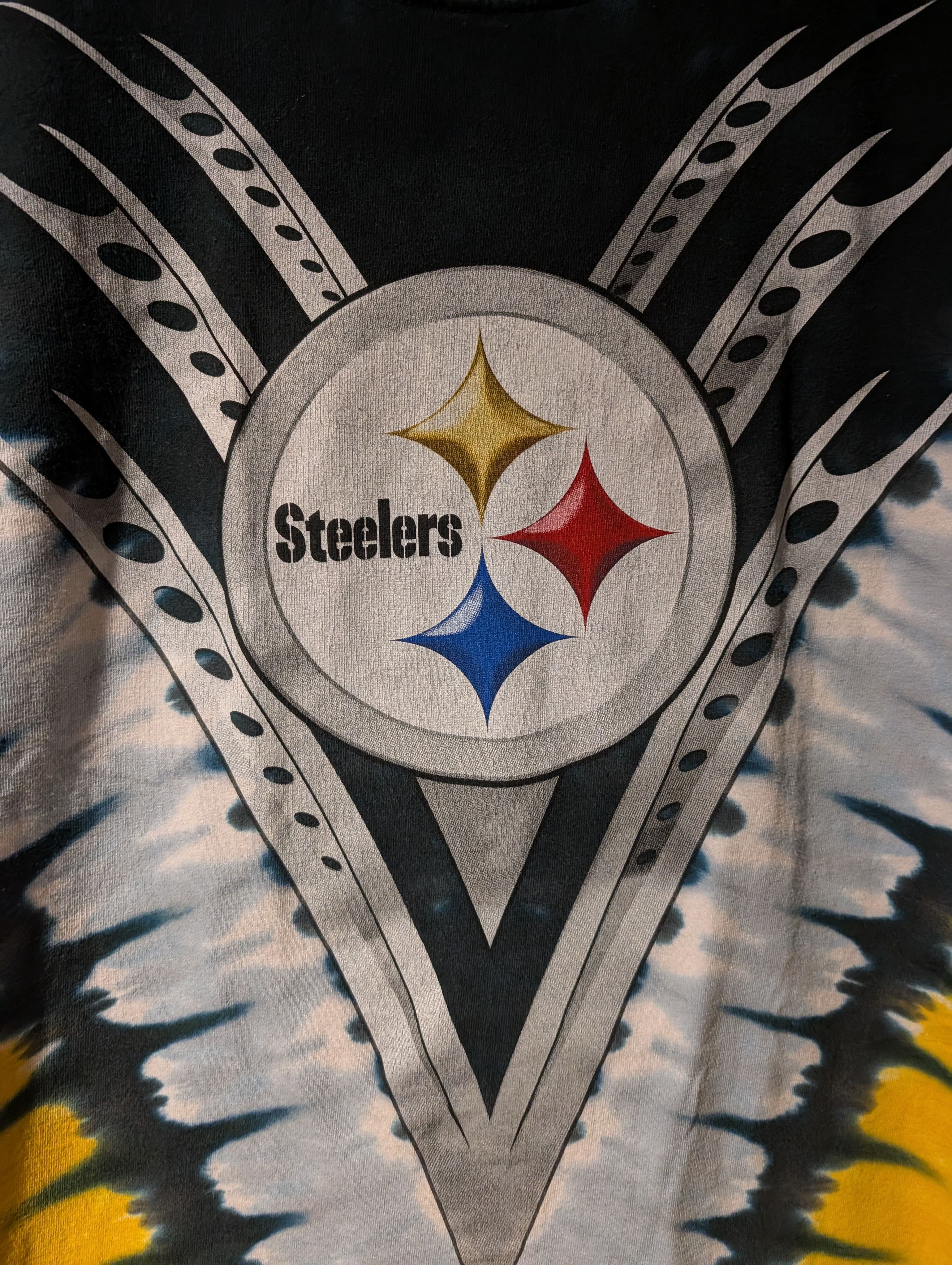 NFL Pittsburgh Steelers Vintage Tie-Dye AOP T-Shirt Liquid Blue Size US M / EU 48-50 / 2 - 2 Thumbnail