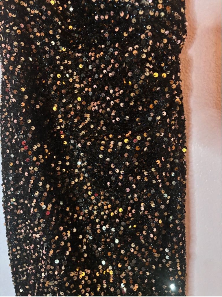 Mac Duggal Women's Mac Duggal Black & Gold Sequin Dress Size 4 Size S / US 4 / IT 40 - 5 Thumbnail