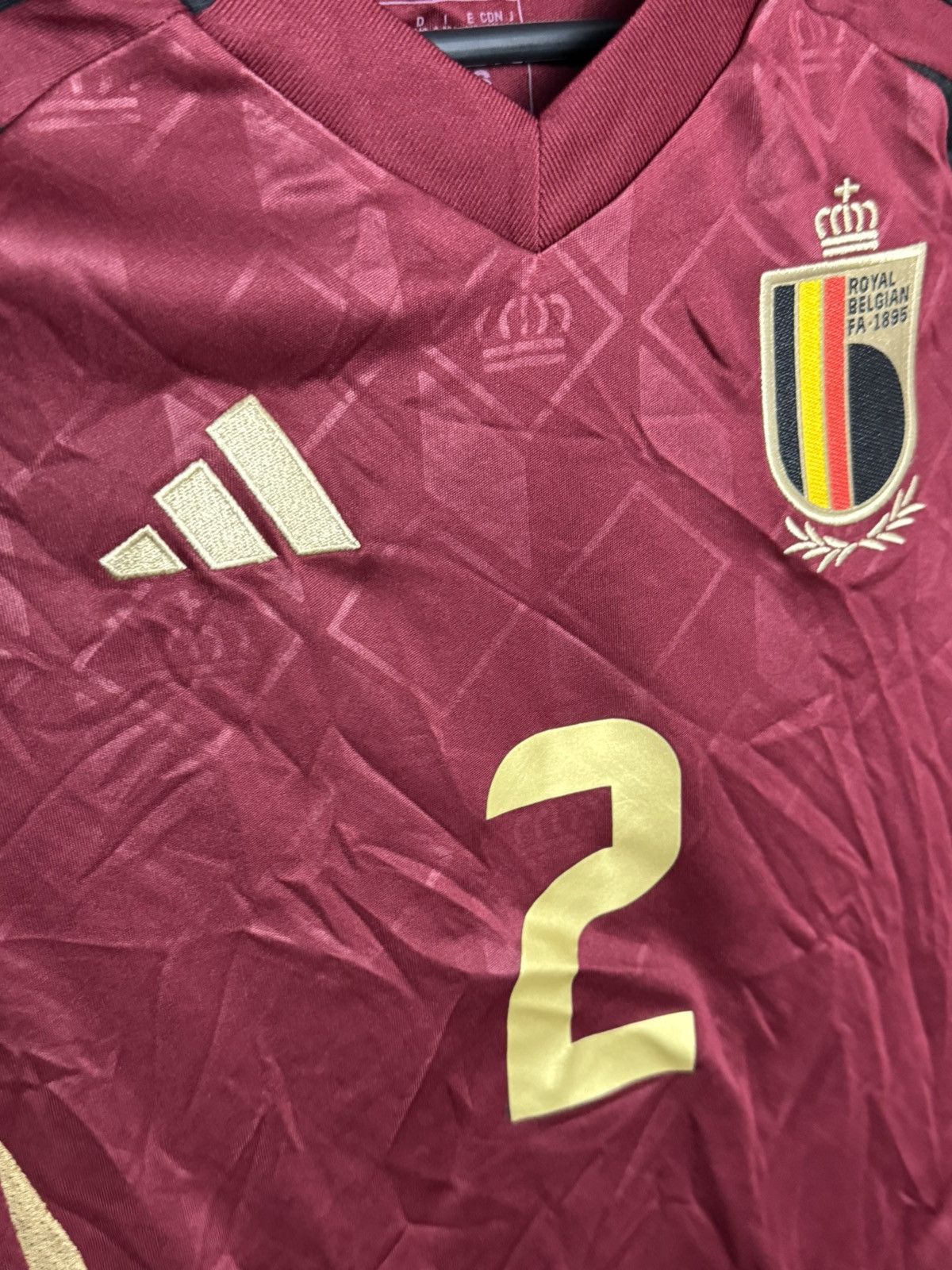 Adidas KIDS New Belgium 2024 Home Debast Football Jersey T-Shirt Size US XS / EU 42 / 0 - 4 Thumbnail