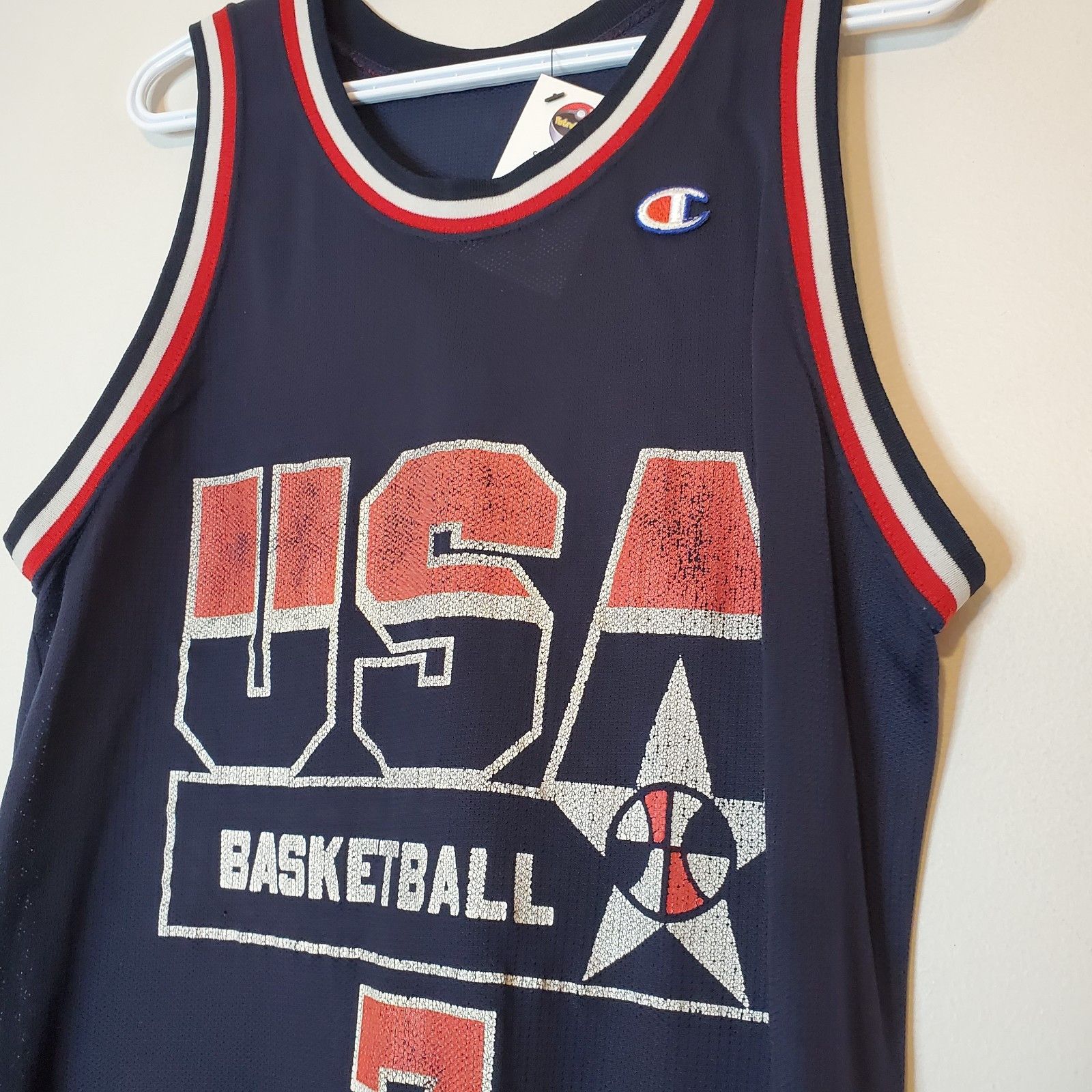 Champion Vintage 90s USA Basketball Kemp #7 Champion Jersey Size M Size US M / EU 48-50 / 2 - 3 Thumbnail