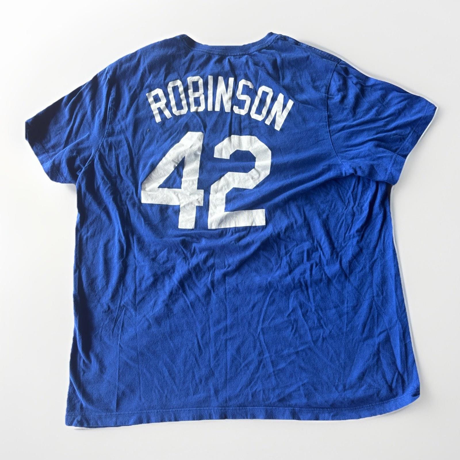 Nike Los Angeles Dodgers Nike Jackie Robinson Day T-Shirt Size XL Size ONE SIZE - 4 Thumbnail