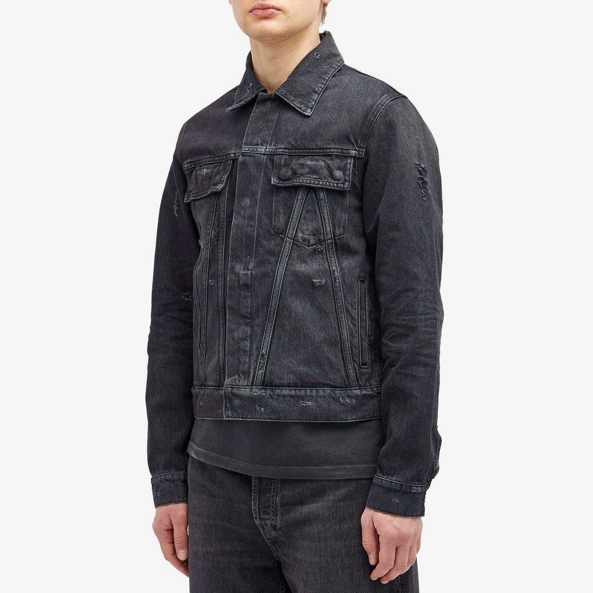 Amiri o1orln1125 MA Trucker Jacket in Black Size US XL / EU 56 / 4 - 2 Thumbnail