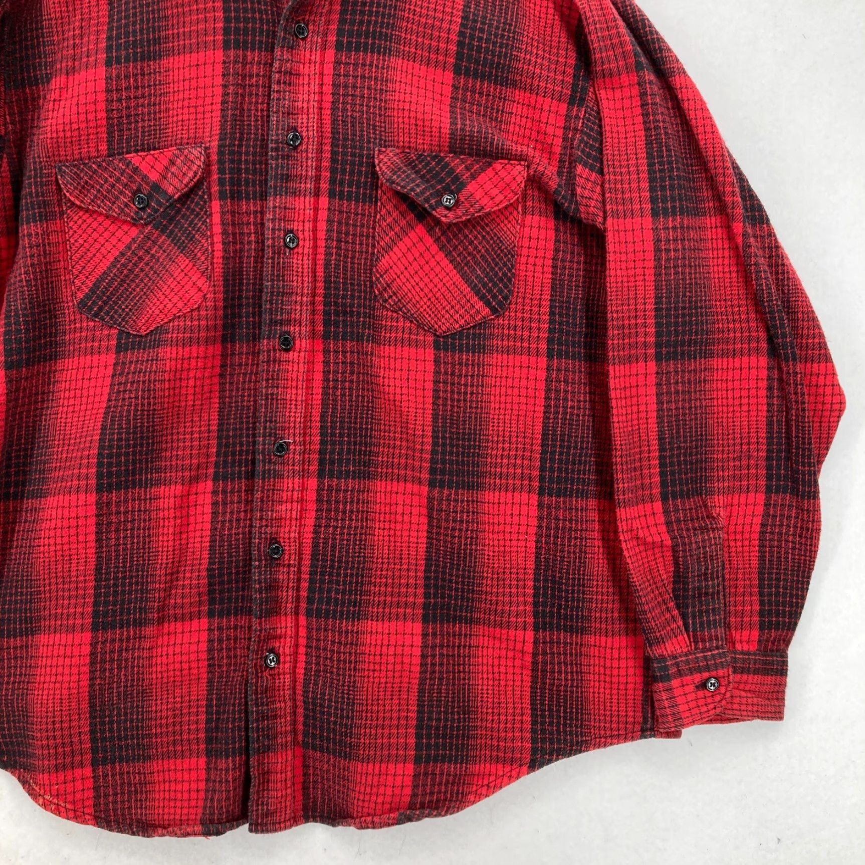 Vintage VINTAGE OshKosh B'gosh Flannel Shirt Mens 2XL Big Red Plaid Button Front Pockets Size US XXL / EU 58 / 5 - 3 Thumbnail