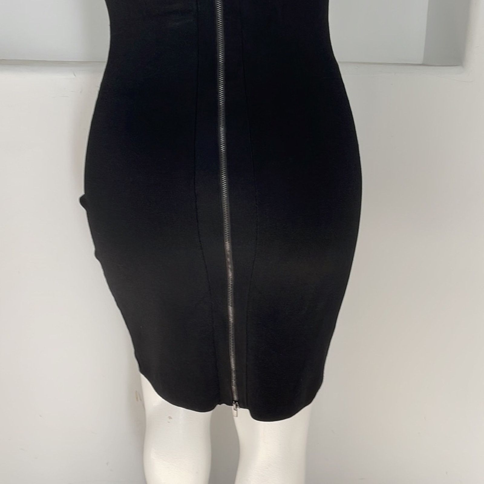 Diane von Furstenberg Diana Von Furstenberg “Moscow” Black Mini Bodycon Dress L Size L / US 10 / IT 46 - 9 Thumbnail