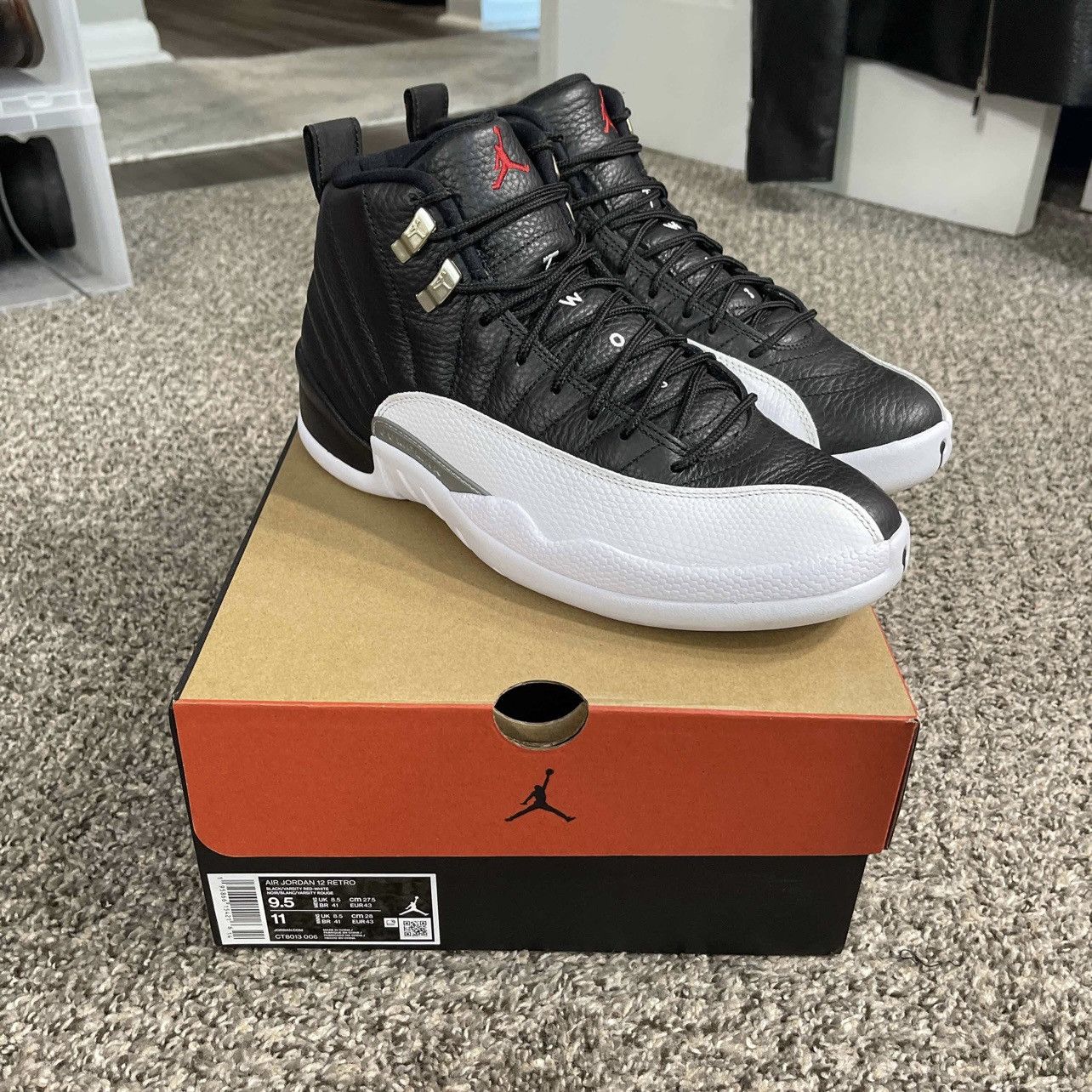 Jordan 12 size 9.5 best sale