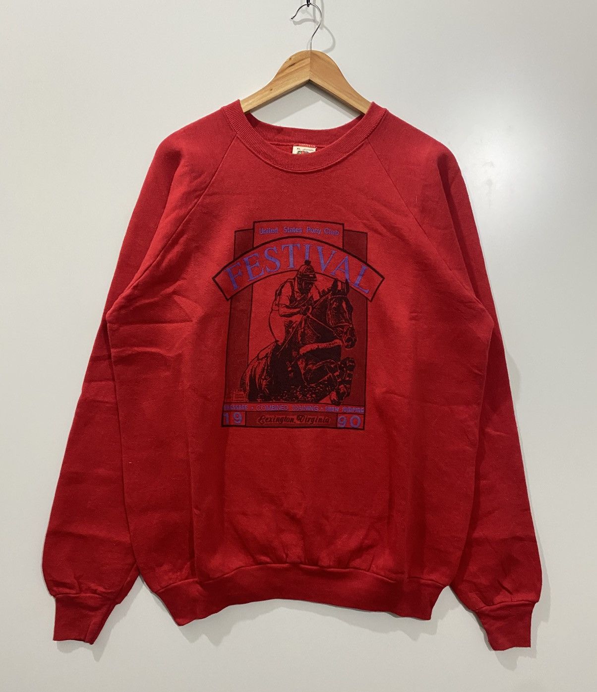 Vintage UNITED STATES PONY CLUB FESTIVAL 1990 Size US XL / EU 56 / 4 - 1 Thumbnail