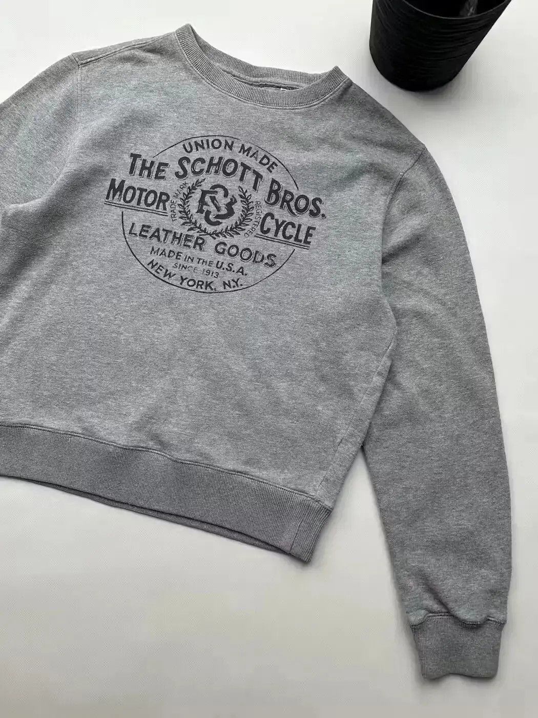 Schott Schott N.Y.C. Vintage Sweatshirt (37) Size US S / EU 44-46 / 1 - 3 Thumbnail