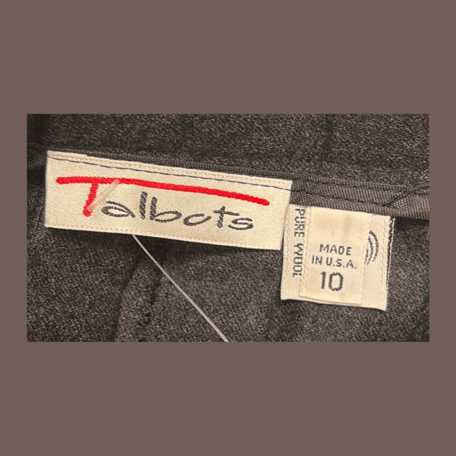 Vintage VTG Pleated Midi Skirt | Talbots Wool Gray | 70s Academia Size 32" / US 10 / IT 46 - 3 Thumbnail