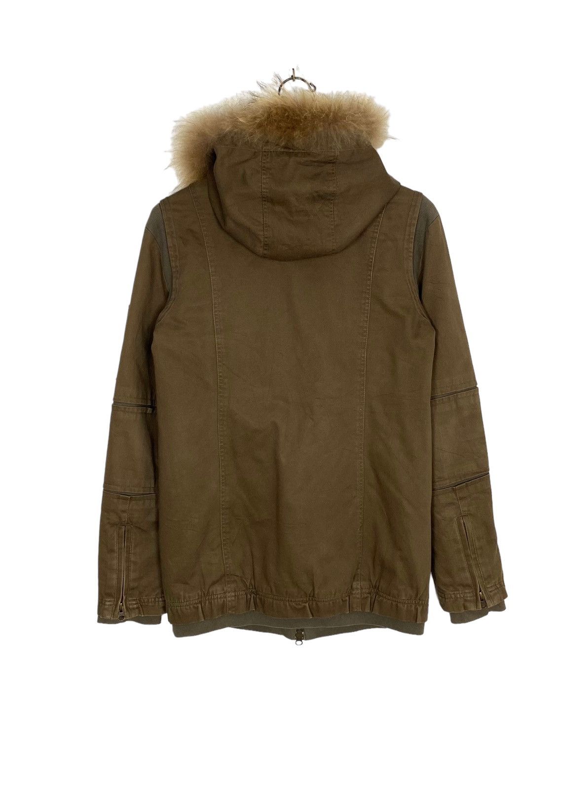 Japanese Brand Rare‼️ Brush Faux Fur Parka Size S / US 4 / IT 40 - 5 Thumbnail
