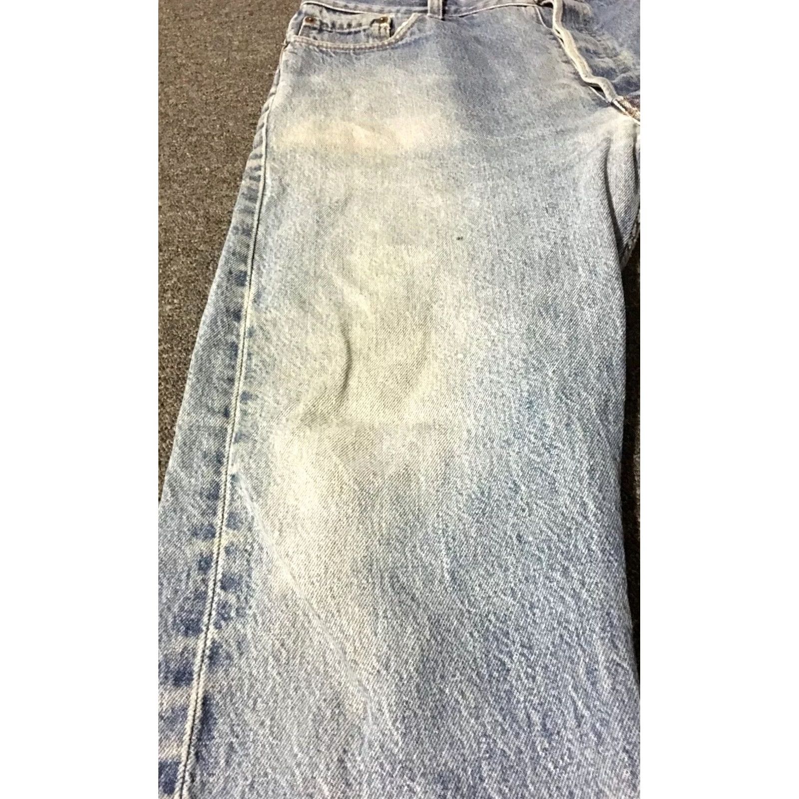 Levi's VINTAGE Levi’s 501 Jeans Button Fly 36/30 Distressed Blue USA 80s 90s Men Denim Straight Shirt) Size US 36 / EU 52 - 7 Thumbnail