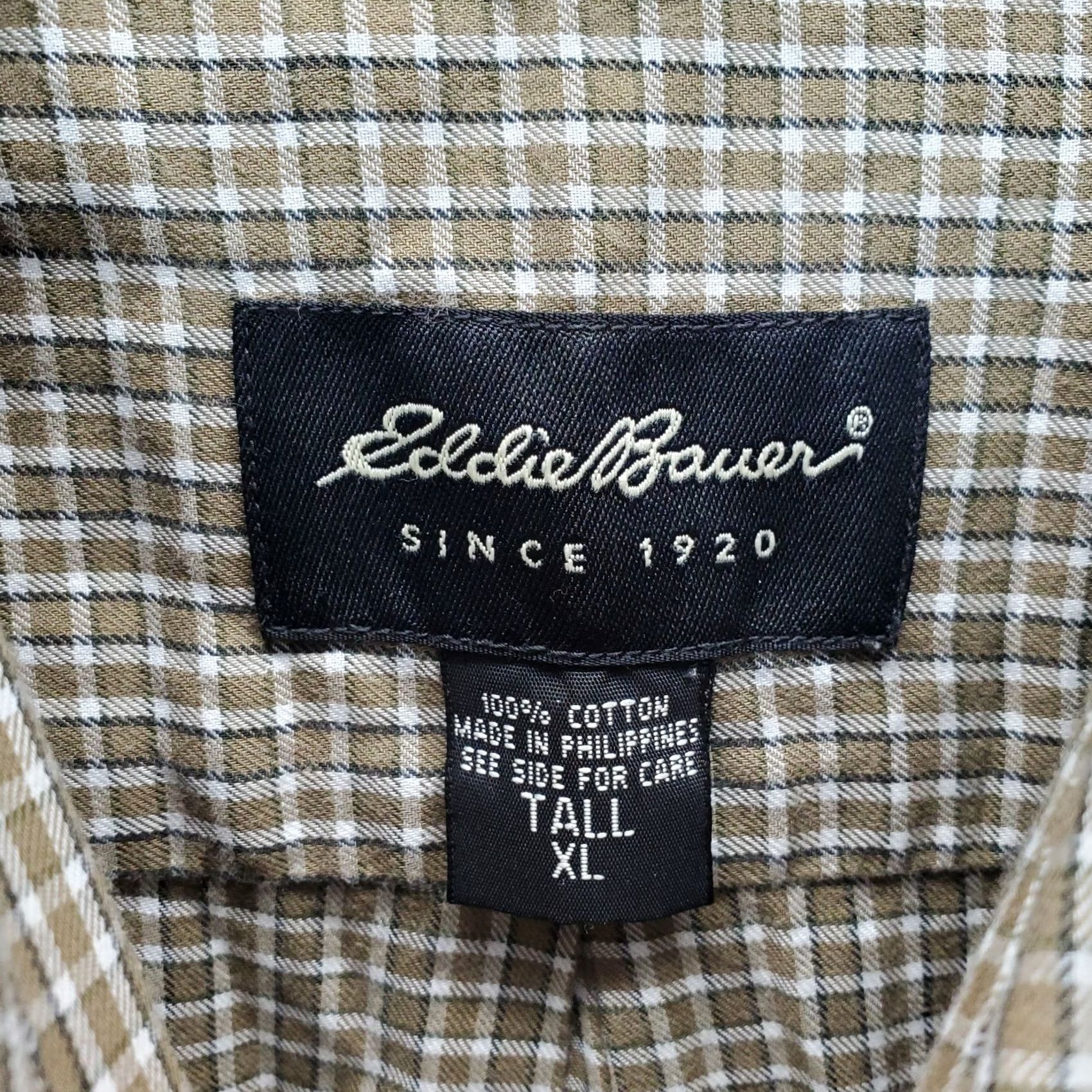 Eddie Bauer Eddie Bauer Flannel Shirt Mens XLT Multi Check Long Sleeve Collared Button-Down: Mens Size XLT: Multicolor Check Flannel Shirt Size US XL / EU 56 / 4 - 7 Thumbnail