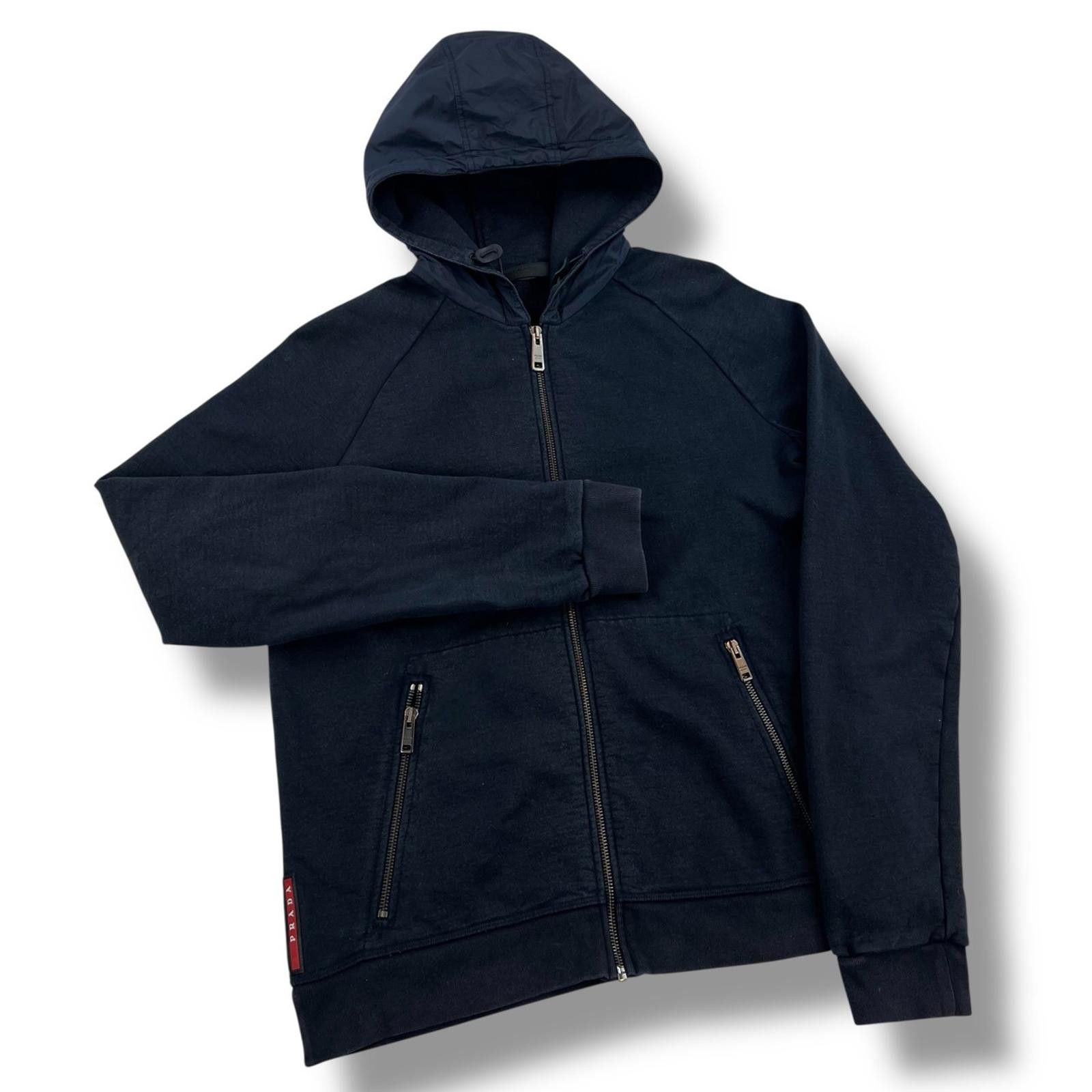 Prada Prada Navy Nylon Hood Hoodie Size US M / EU 48-50 / 2 - 1 Thumbnail