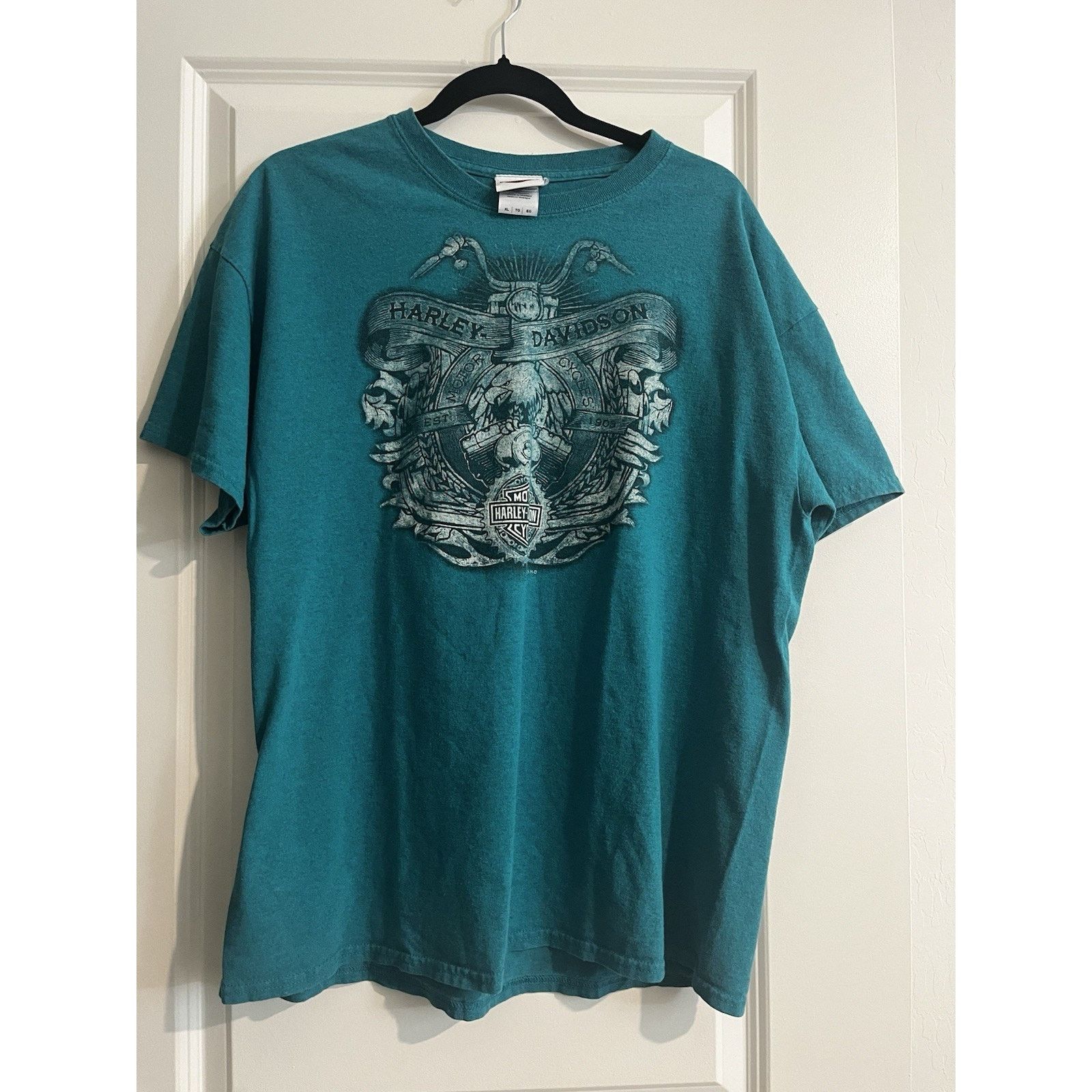 Harley Davidson Harley-Davidson T Shirt XL Teal Lake Havasu City Arizona Size US XL / EU 56 / 4 - 1 Thumbnail