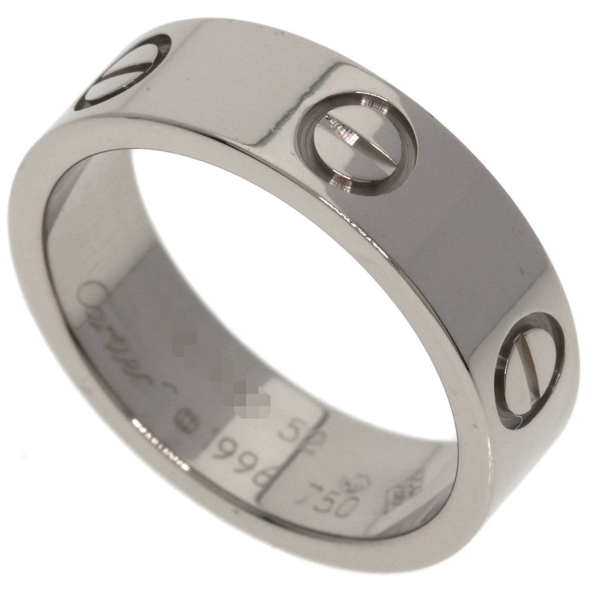 Cartier Cartier Love Ring #52, 18K White Gold, Women's Ring, CARTIER Size ONE SIZE - 1 Thumbnail