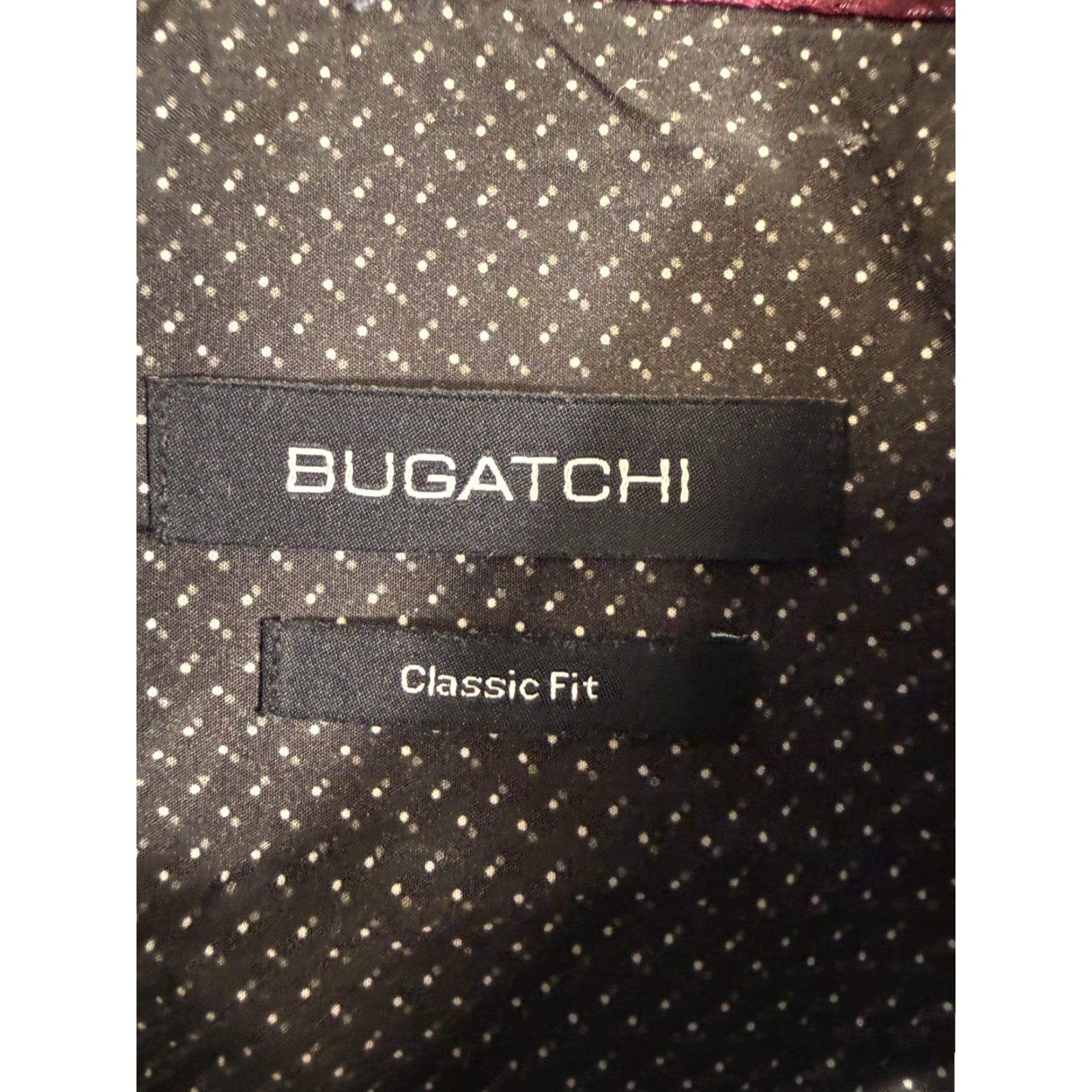 BUGATCHI Bugatchi Shirt Mens M Black All-Over Print Classic Fit Long Sleeve Button-Up Size US M / EU 48-50 / 2 - 7 Thumbnail