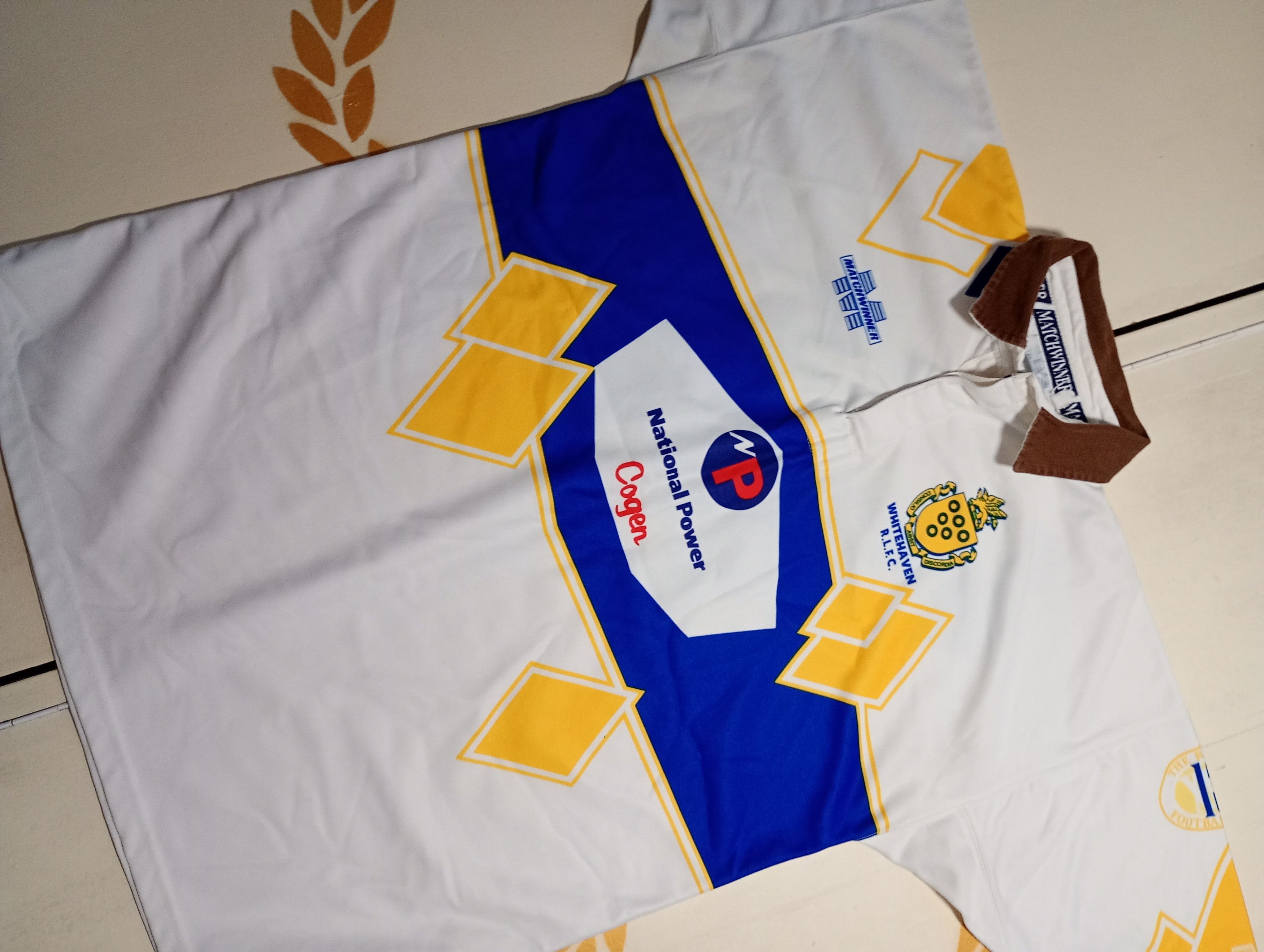 Vintage Matchwinner Whitehaven R.L.F.C. Rugby Shirt #14 V Size US XL / EU 56 / 4 - 3 Thumbnail