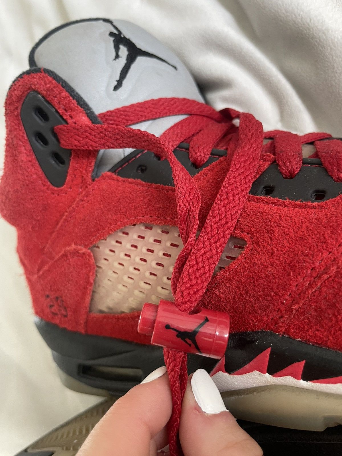 Jordan Brand × Nike FIRE RED JORDAN 5'S Size US 6.5 / IT 36.5 - 9 Thumbnail