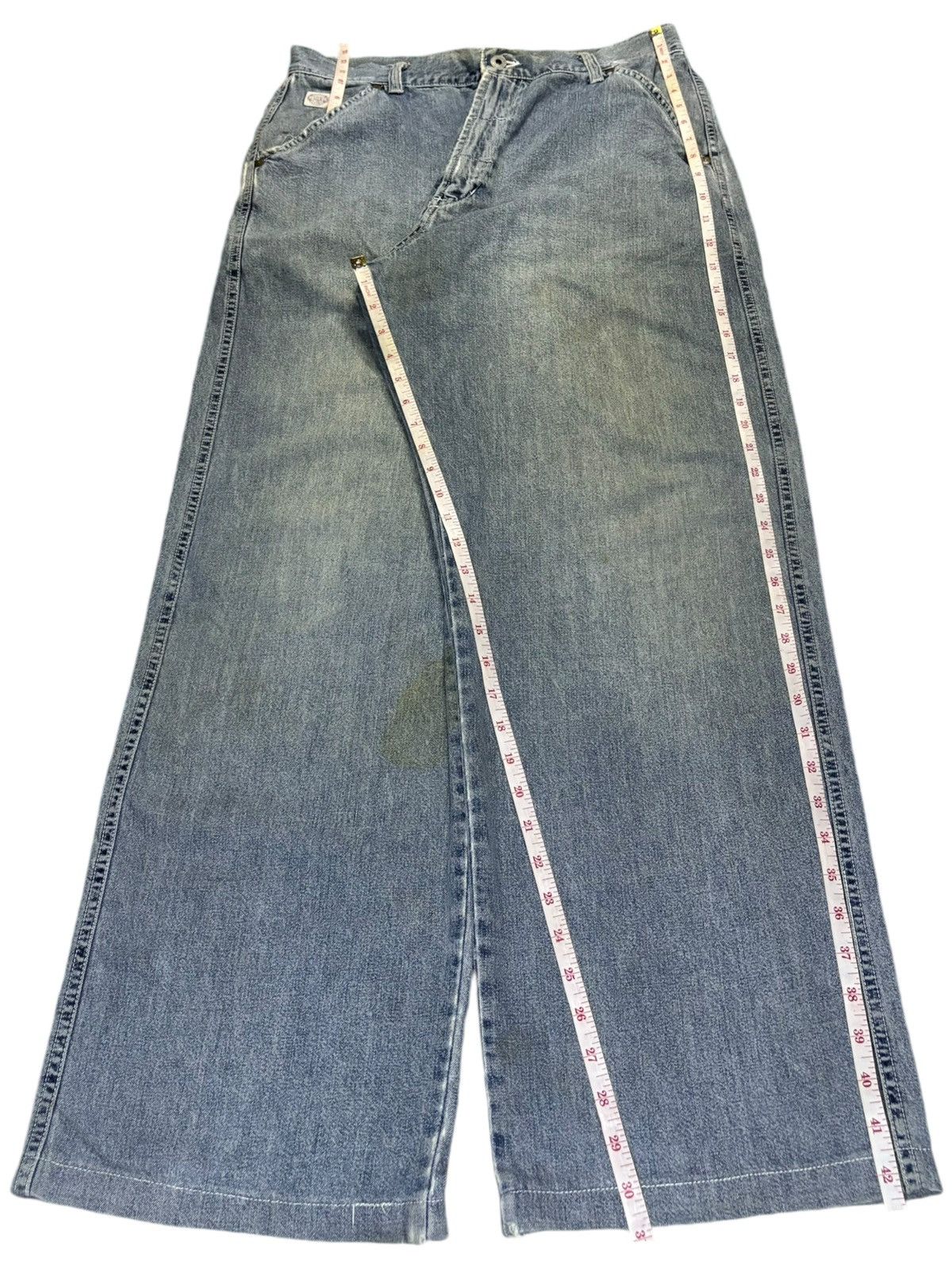 Japanese Brand Vintage Japanese Brand Mud Wash Baggy Jeans Size US 33 - 13 Thumbnail