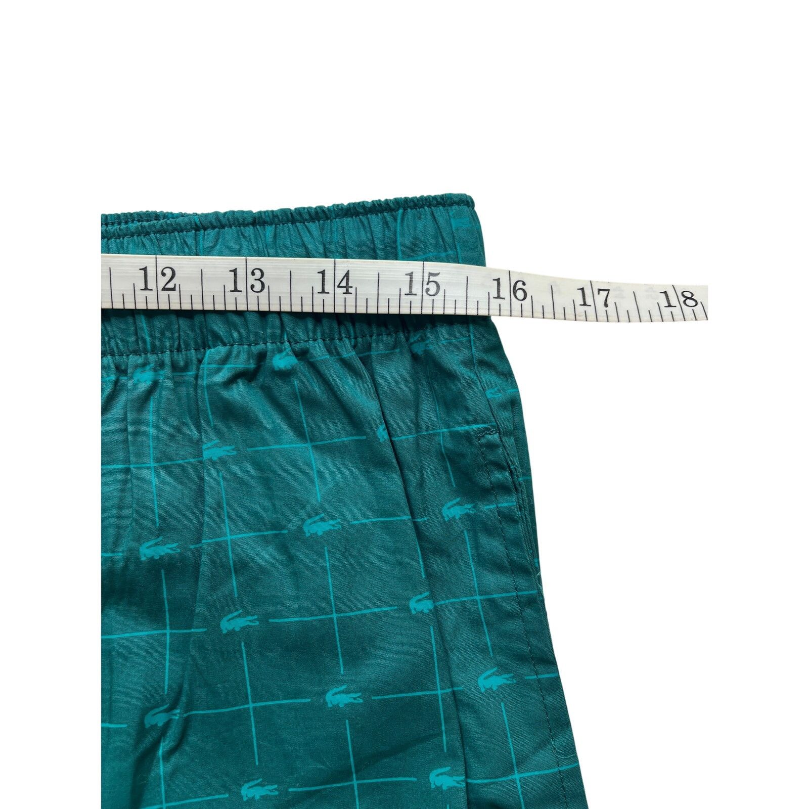 Lacoste 11-80 LACOSTE Men's Sleepwear Pants 100% Cotton Teal Medium Size US 32 / EU 48 - 9 Thumbnail