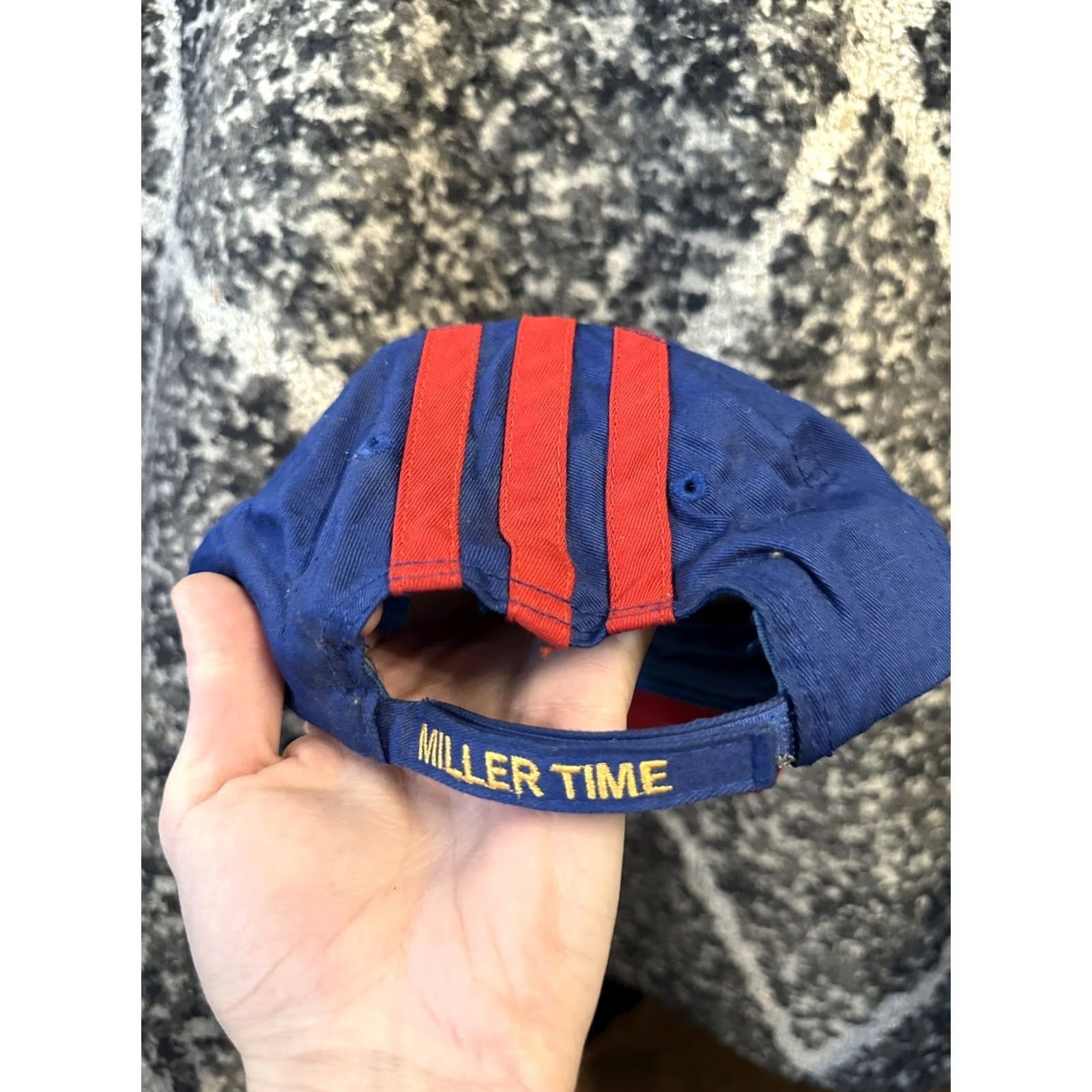Vintage VINTAGE Miller Lite Miller Time Hat Beer Adjustable Blue Adult Size ONE SIZE - 2 Thumbnail
