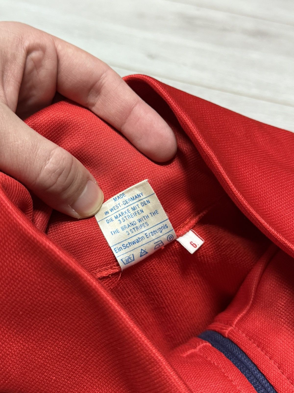 Adidas Adidas West Germany blue red zip track jacket vintage Size US M / EU 48-50 / 2 - 7 Thumbnail