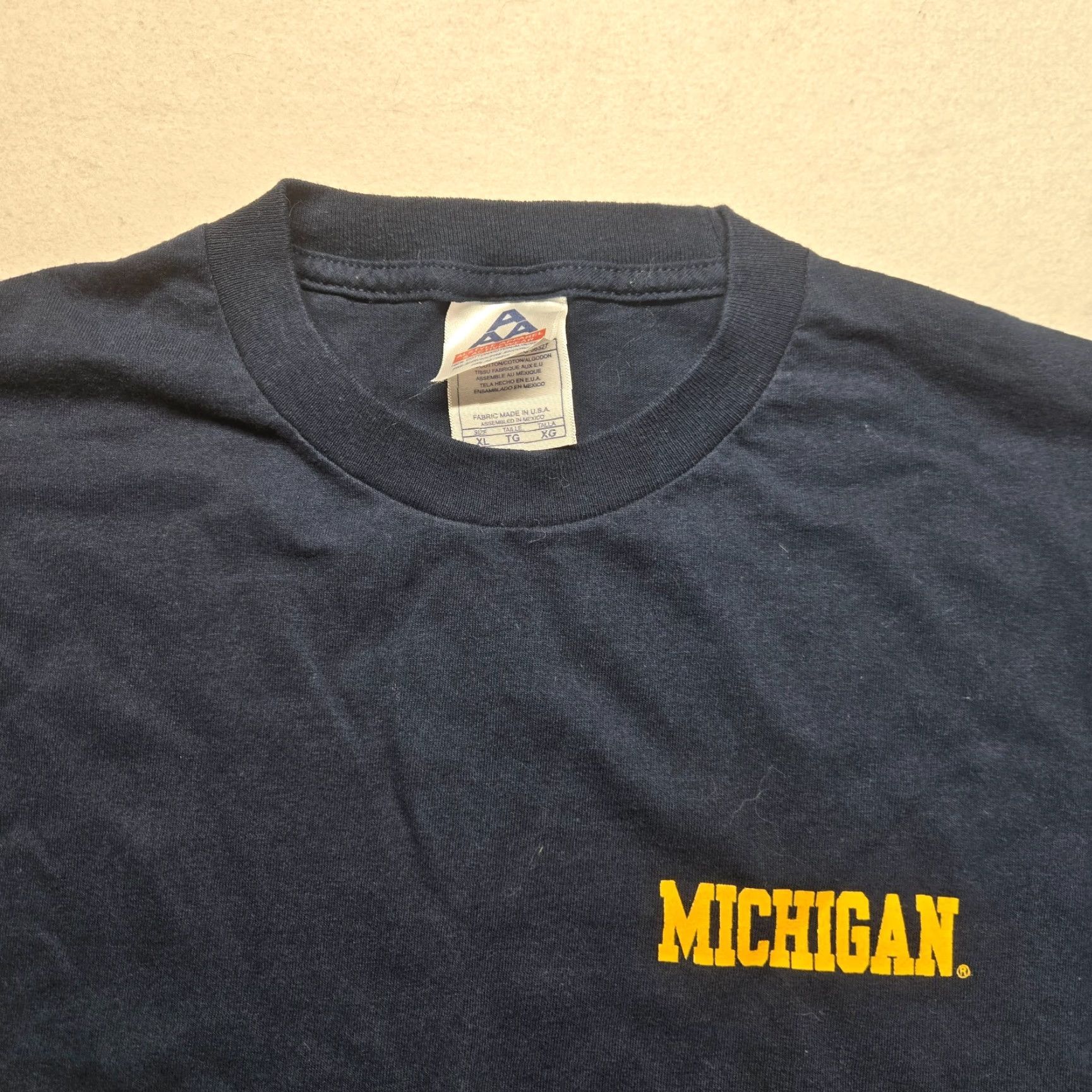 Vintage Fanatics Michigan State Spartans T-Shirt Short Sleeve Adult Men's XL Blue College Logo Size US XL / EU 56 / 4 - 2 Thumbnail