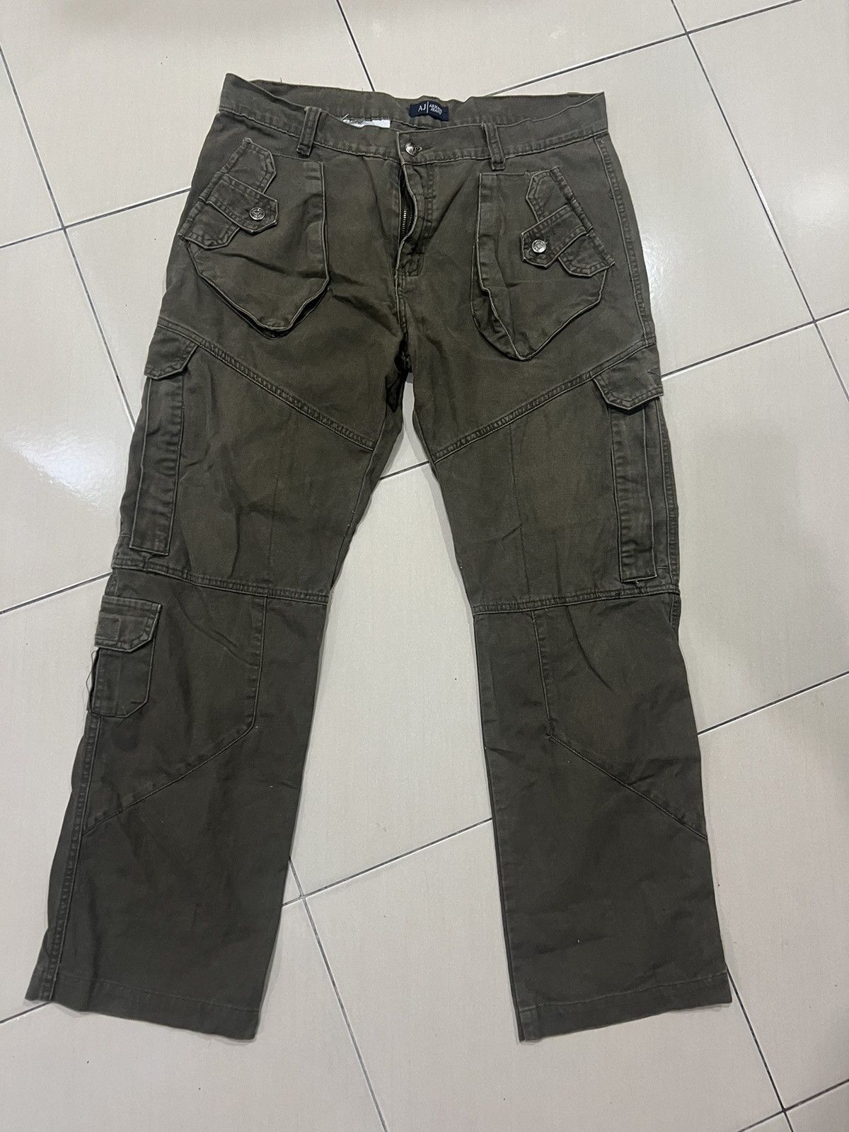 Armani × Vintage Armani Jeans - vintage cargo pants Size US 36 / EU 52 - 21 Thumbnail