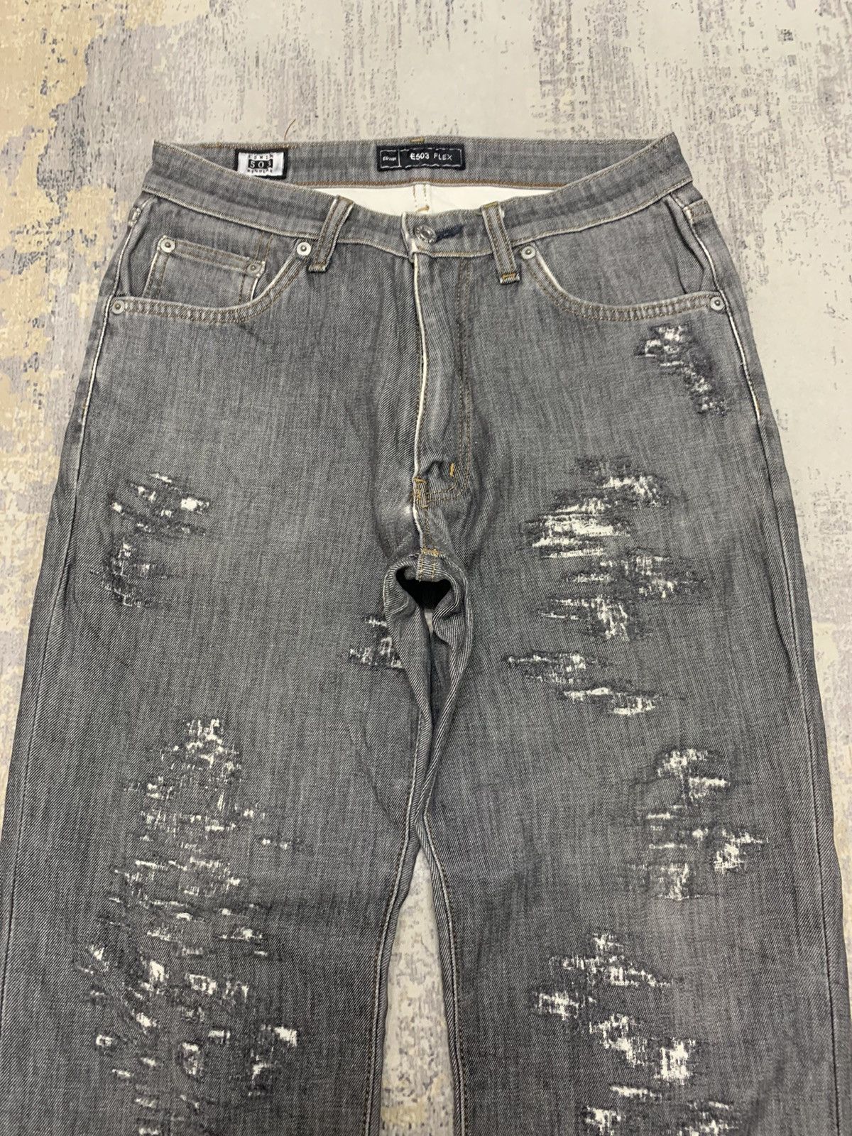 Japanese Brand Vintage Edwin Distressed Denim Kapital Boro Style 30x28 Size US 30 / EU 46 - 2 Thumbnail