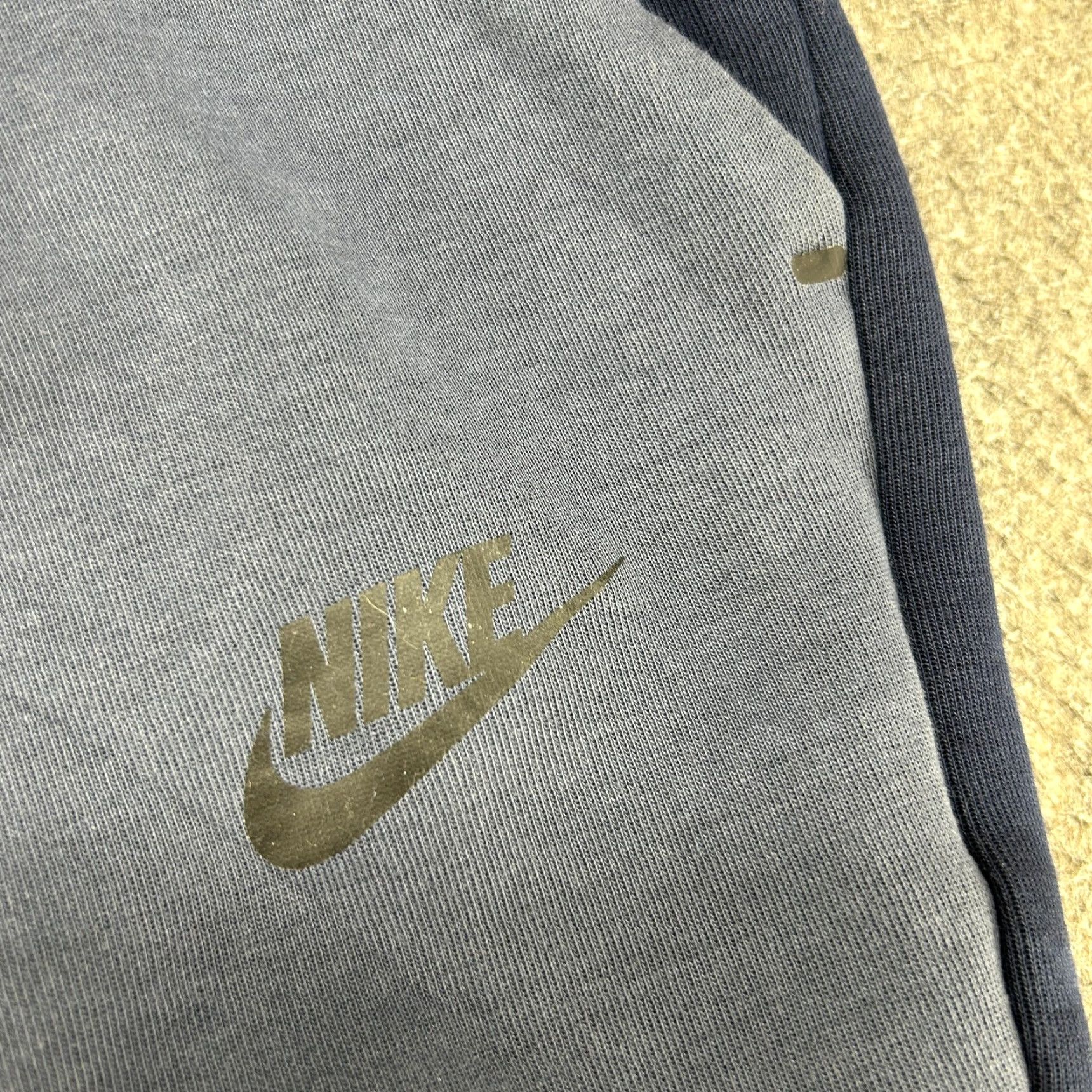 Nike Nike Pants Mens L Blue Navy Jogger Sweat Club Fleece Swoosh Drawstring Cotton Size US 33 - 5 Thumbnail