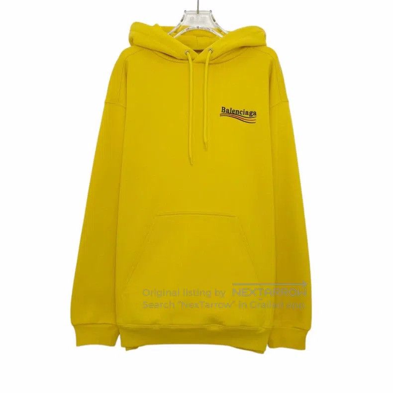 Balenciaga Balenciaga Micro Logo Embroidered Sports Hoodie Size XS / US 0-2 / IT 36-38 - 1 Thumbnail