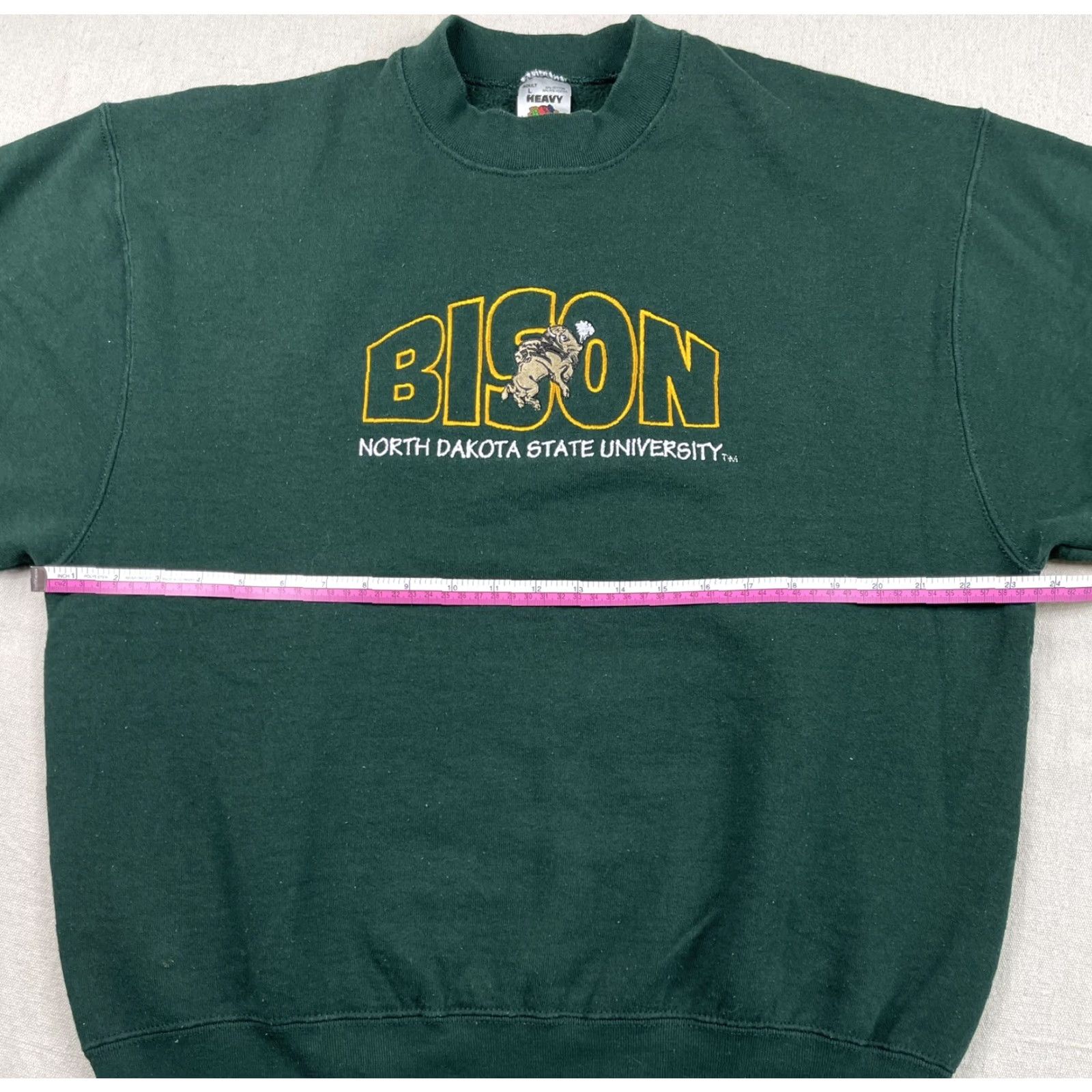 Fruit Of The Loom Vtg 90s North Dakota State University Crewneck Sweatshirt Sz L Bison Made In USA Size US L / EU 52-54 / 3 - 5 Thumbnail