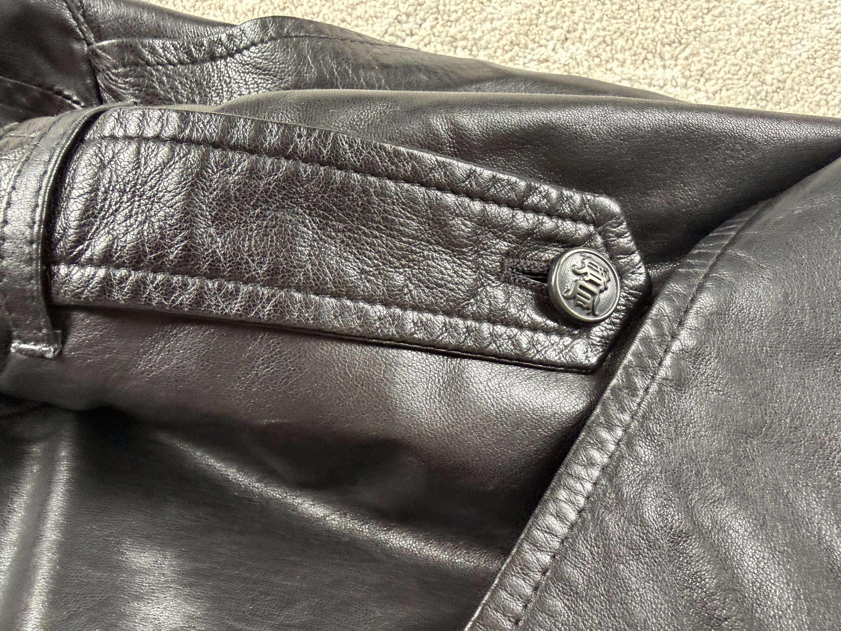 Versace Versace Signature Black Leather Trench Coat Size US L / EU 52-54 / 3 - 5 Thumbnail