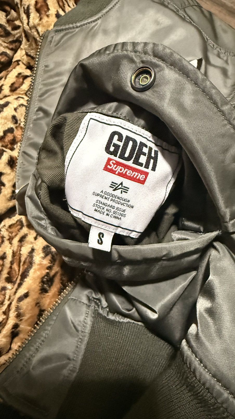 GOODENOUGH × Supreme Supreme GOODENOUGH Reversible MA-1 Bomber Jacket Mens Size US S / EU 44-46 / 1 - 5 Thumbnail