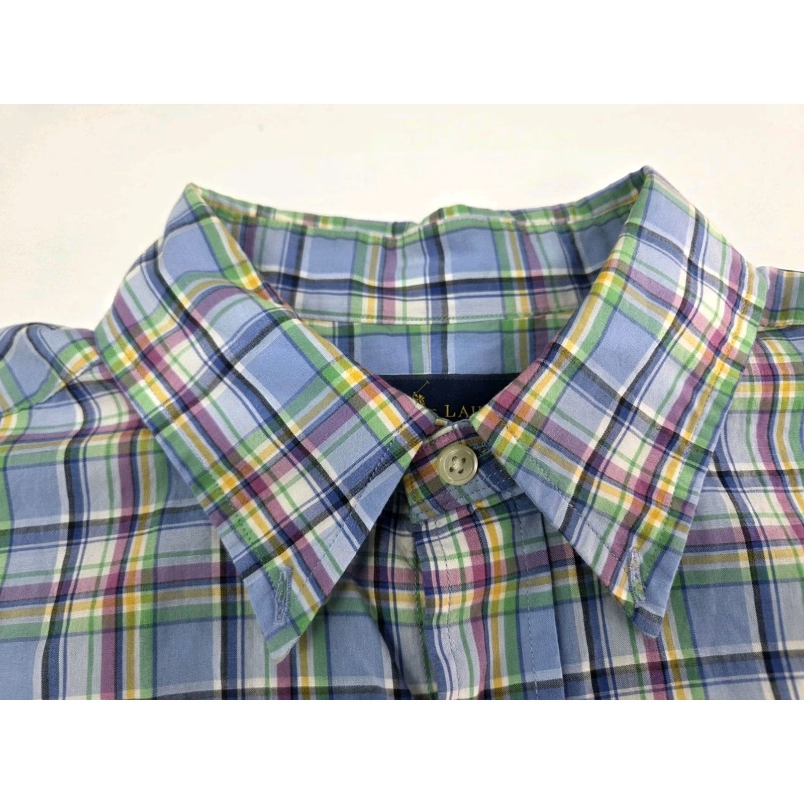 Ralph Lauren Ralph Lauren Mens Button-Up Classic Fit Shirt Plaid Long Sleeve Multicolor Size L Size US M / EU 48-50 / 2 - 2 Thumbnail