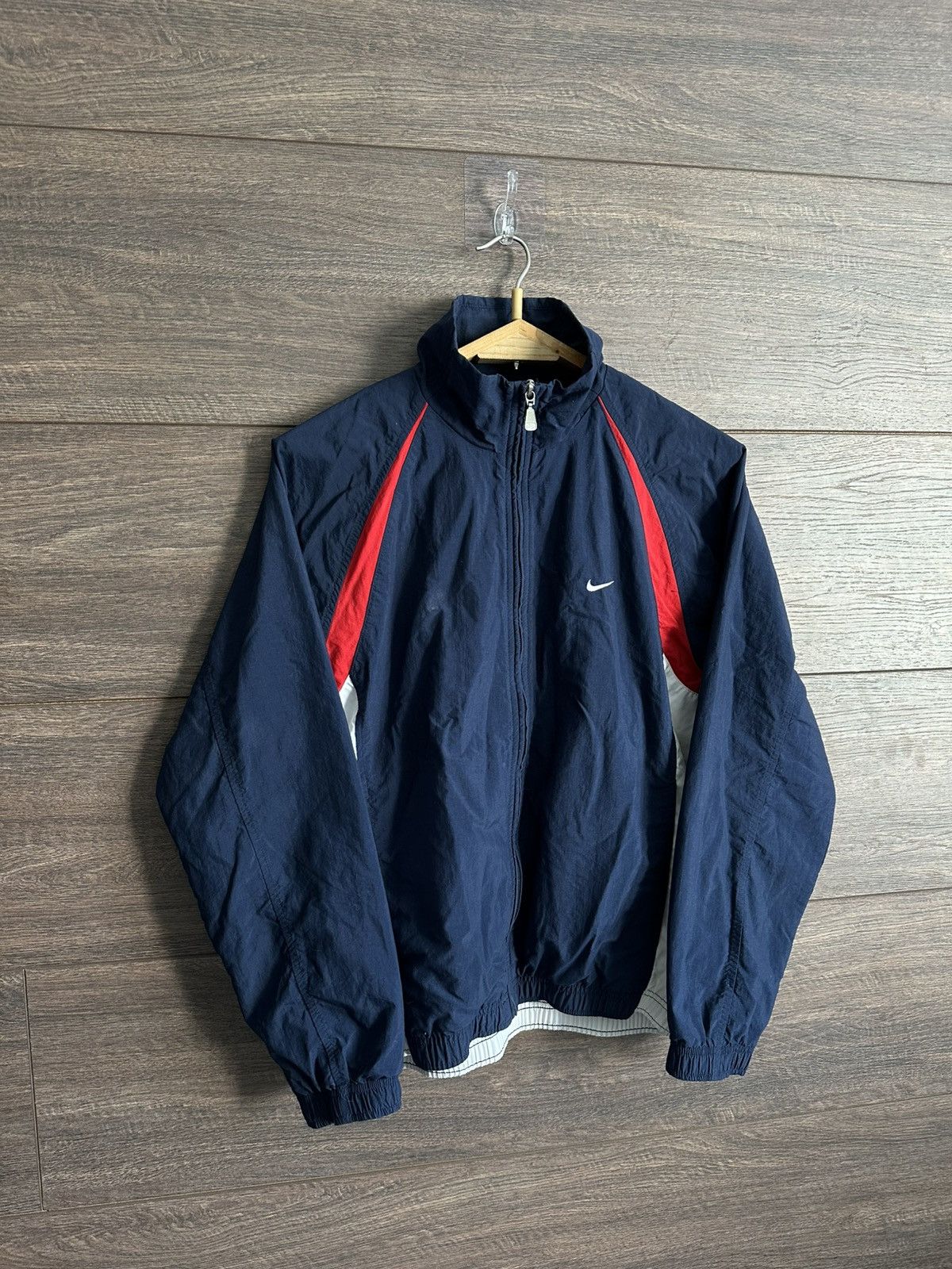 Nike × Vintage Vintage 90s Nike Y2K Track Jacket Windbreaker Swoosh Logo S Size US S / EU 44-46 / 1 - 2 Thumbnail