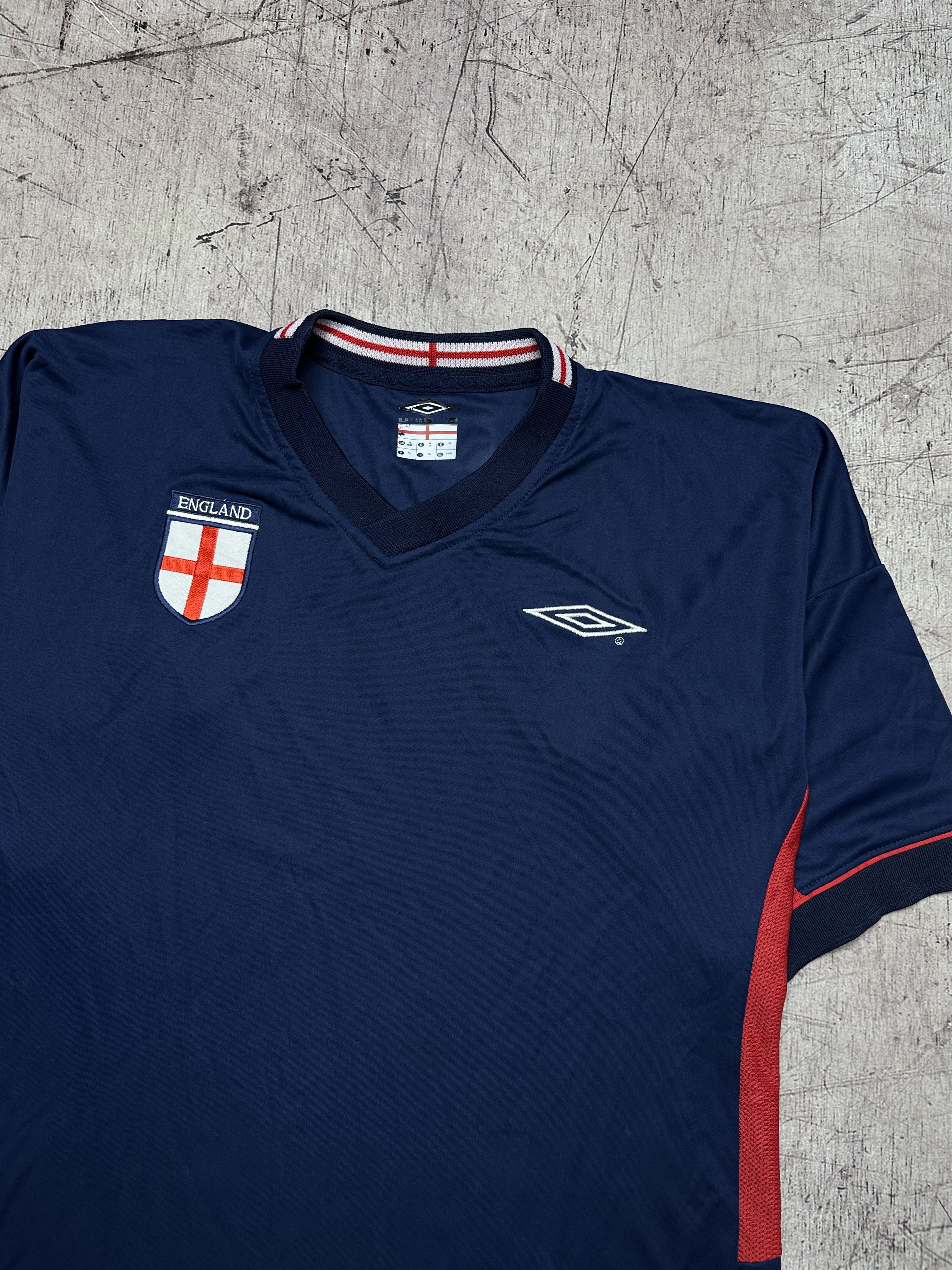 Umbro × Vintage Umbro England Vintage Mens Jersey T-Shirt Size US XL / EU 56 / 4 - 2 Thumbnail