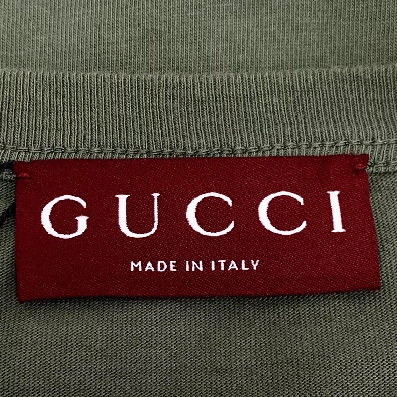 Gucci Gucci Dark green logo cotton round-neck short-sleeved T-shi Size US M / EU 48-50 / 2 - 6 Thumbnail