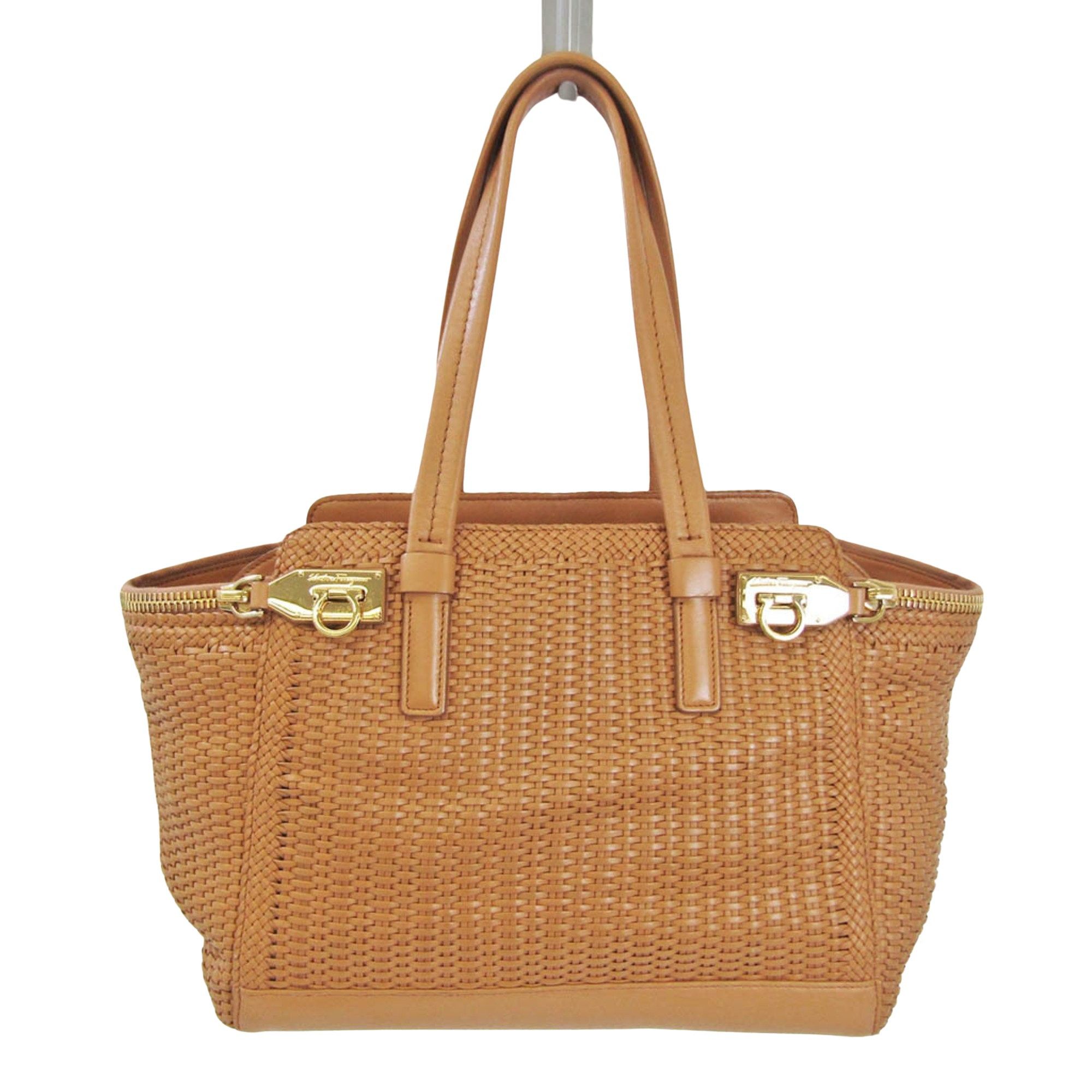 Salvatore Ferragamo Camel Leather Handbag (Pre-Owned) Size ONE SIZE - 1 Thumbnail